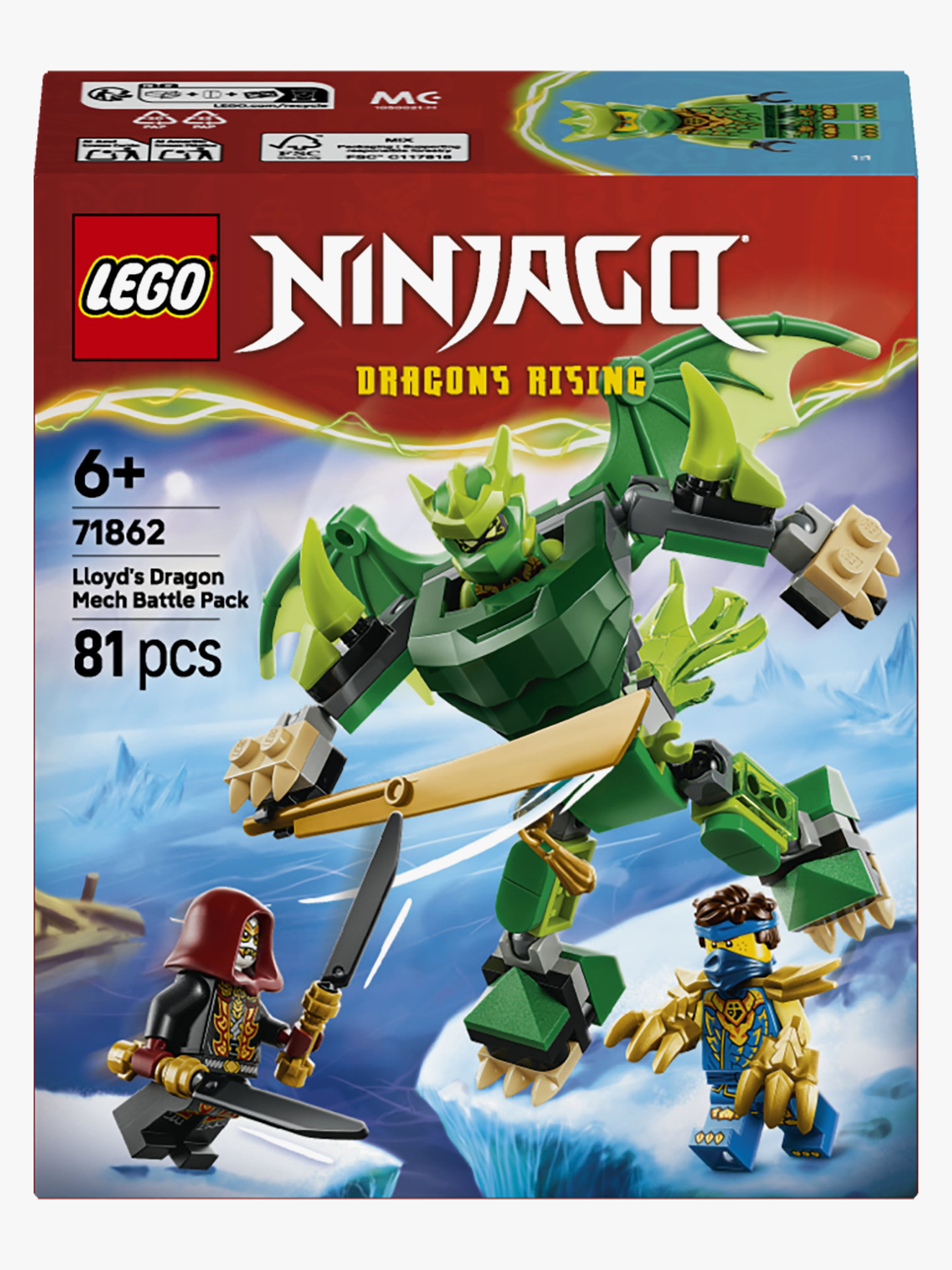 LEGO Ninjago 71862 Lloyds Drachen-Mech Battle Set
