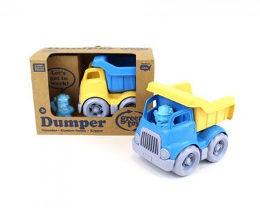 Green Toys Dumper Bauwagen, Blau/Gelb