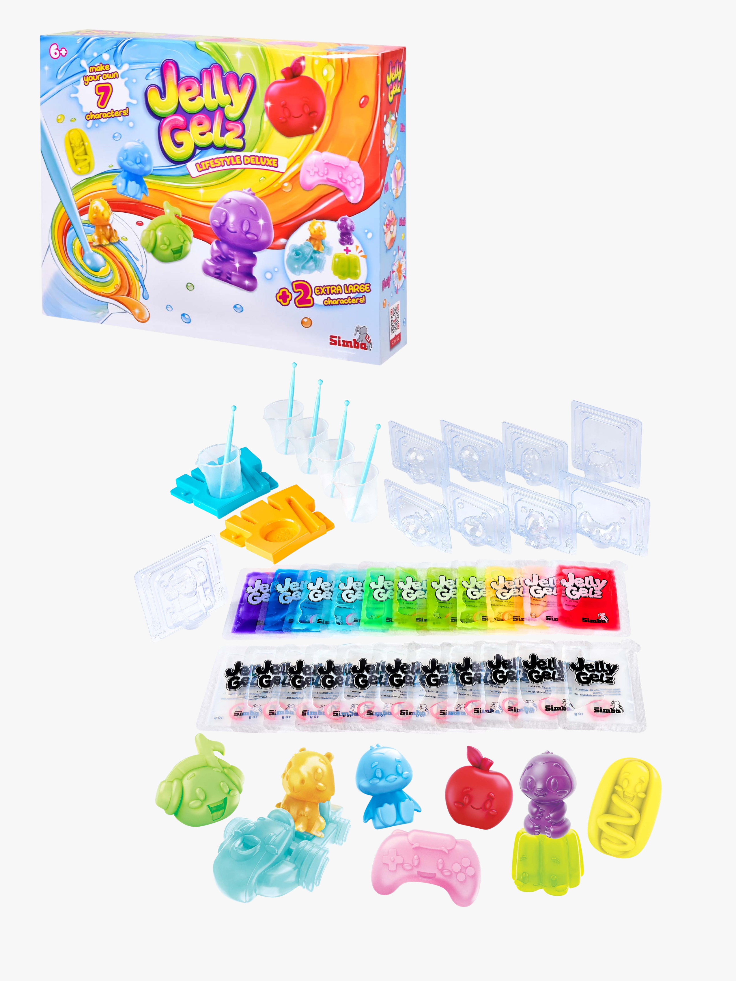 Jelly Gelz Bastelset Lifestyle Deluxe mit Gel & Formen