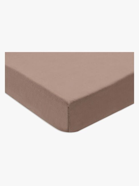 Jollein Spannbettlaken 2er-Pack 40x80, Milky Coffee/Ivory