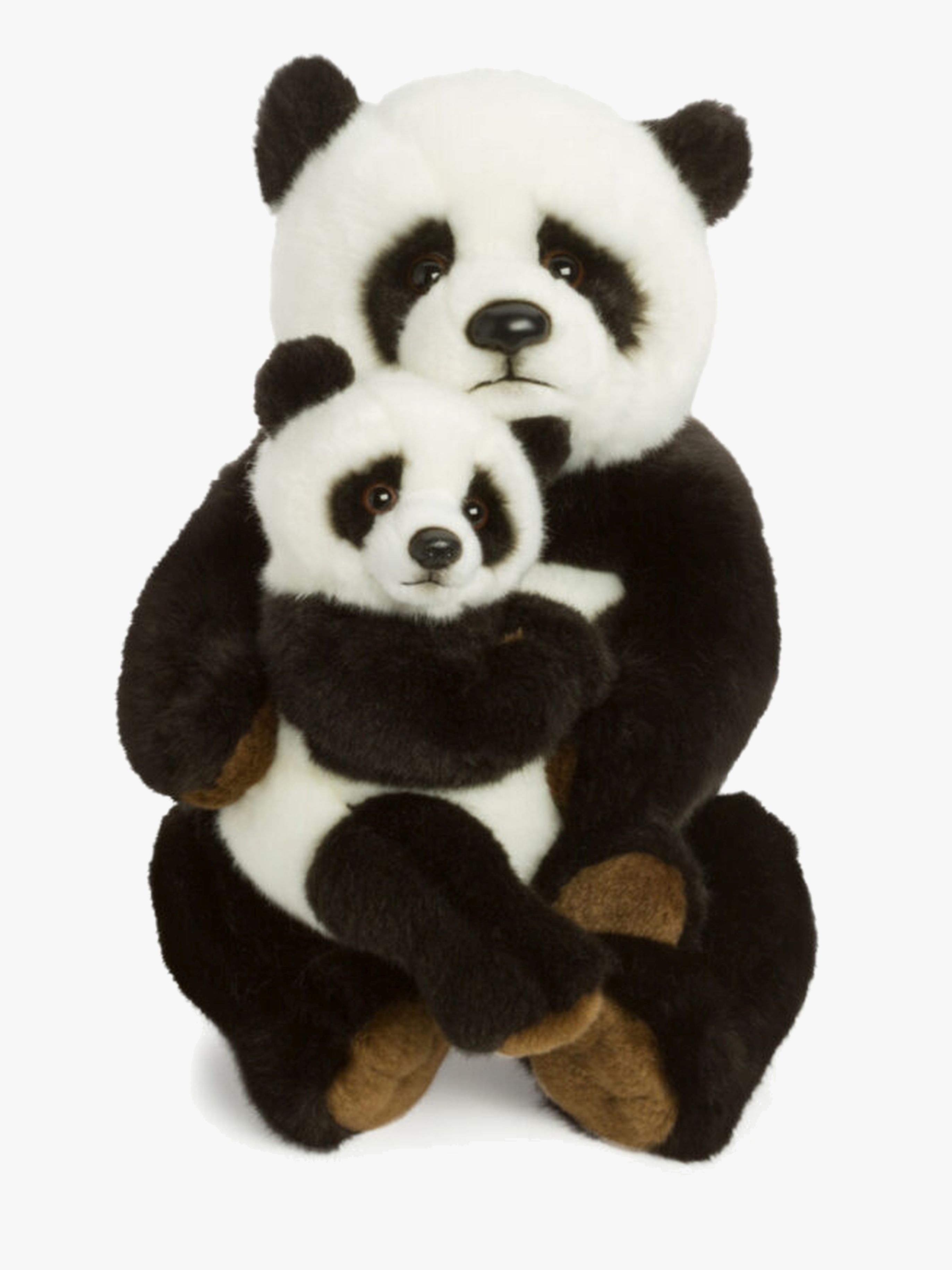WWF Stofftier Panda Mama mit Jungem 28 cm