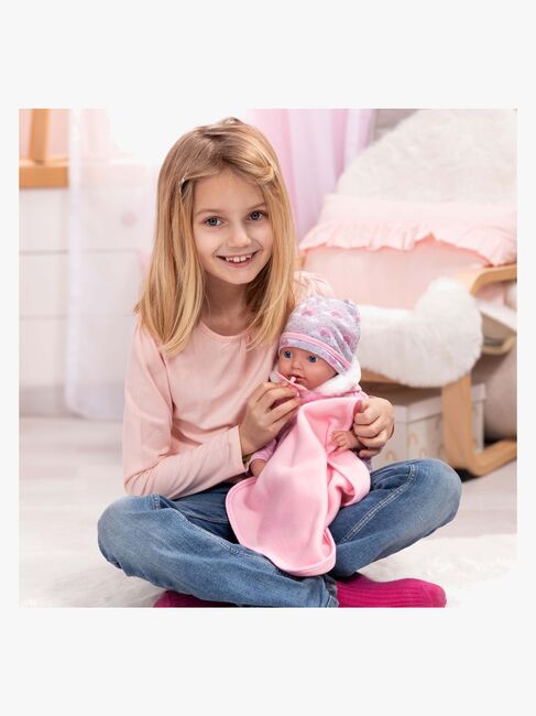 Bayer Design Reborn Baby Puppe mit Zubehör Regenbogen 38 cm