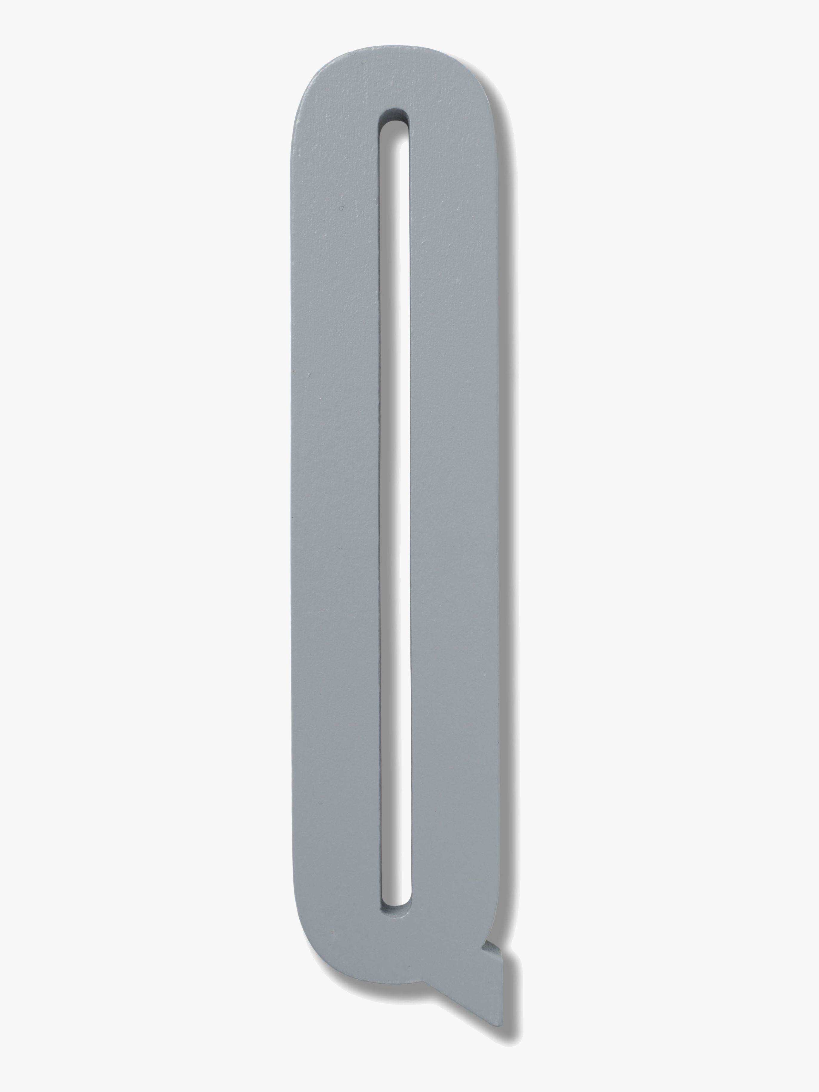 Buchstabe Holz, Grey Q