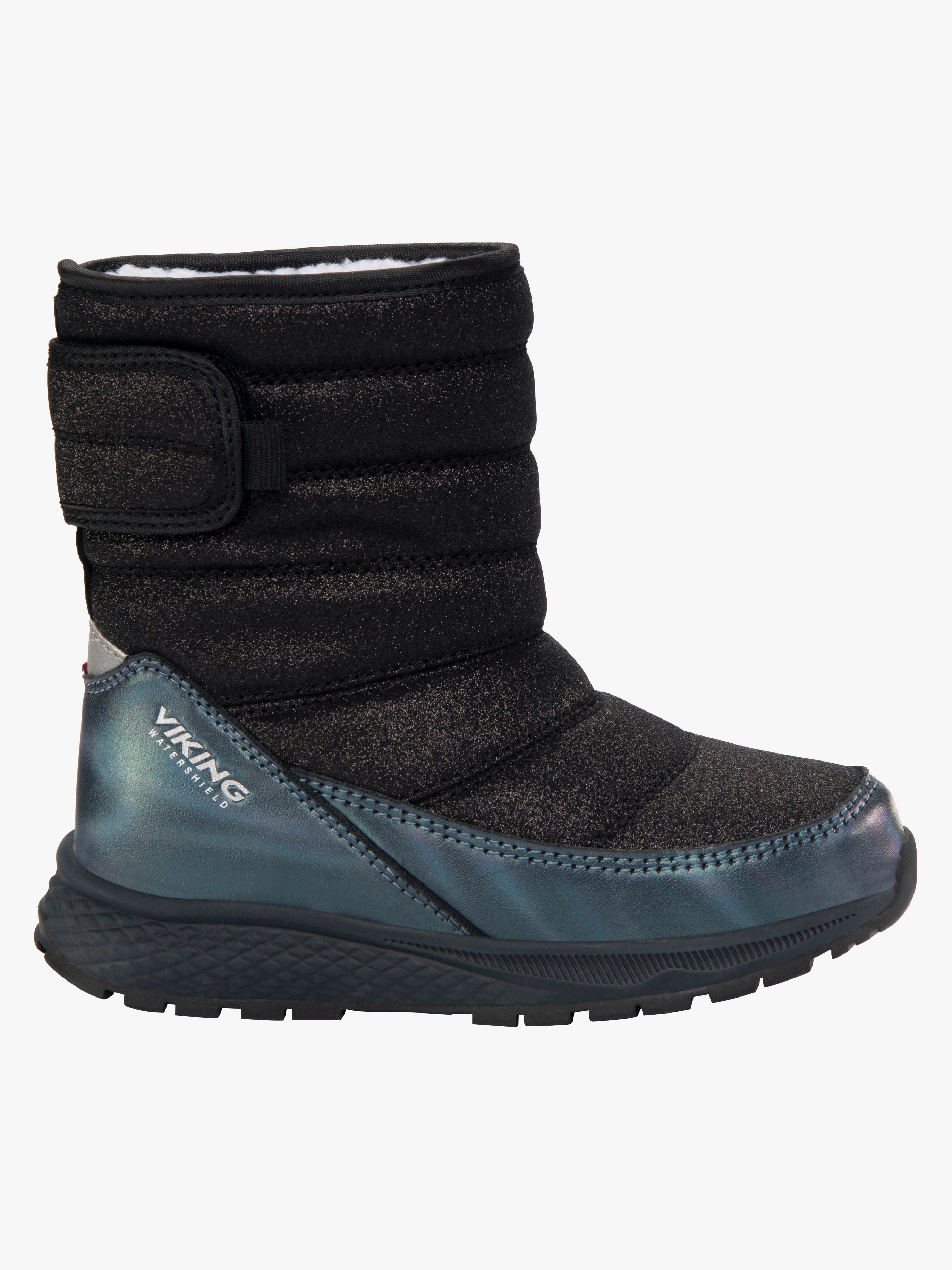 Viking Equip Glitter Pull-On WP Winterstiefel, Schwarz, 28