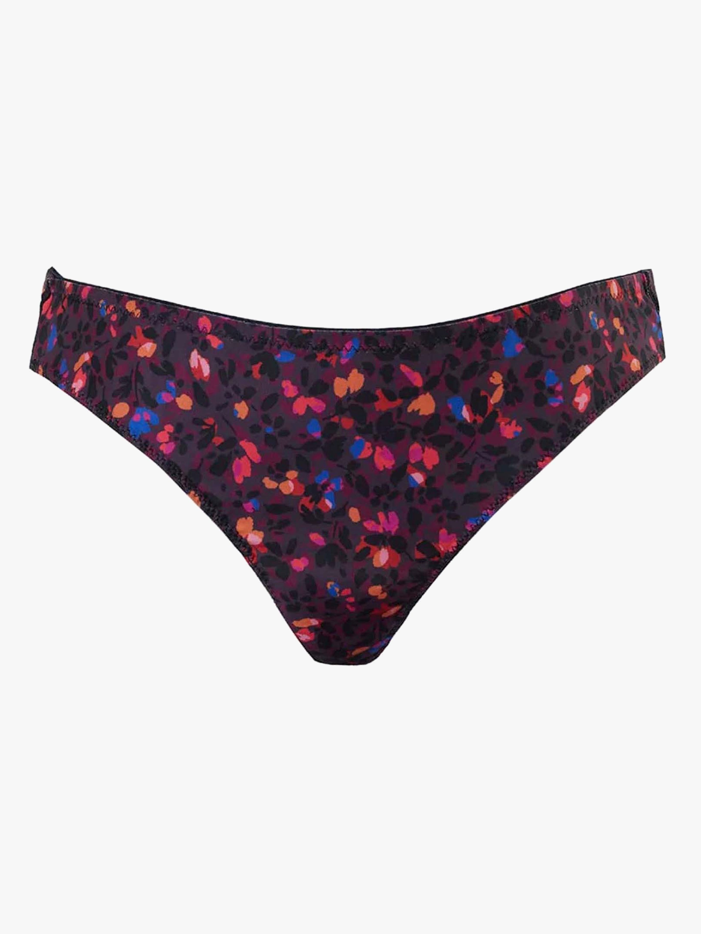 Lilly Umstandsunterhose, Black / Pink Flower, S
