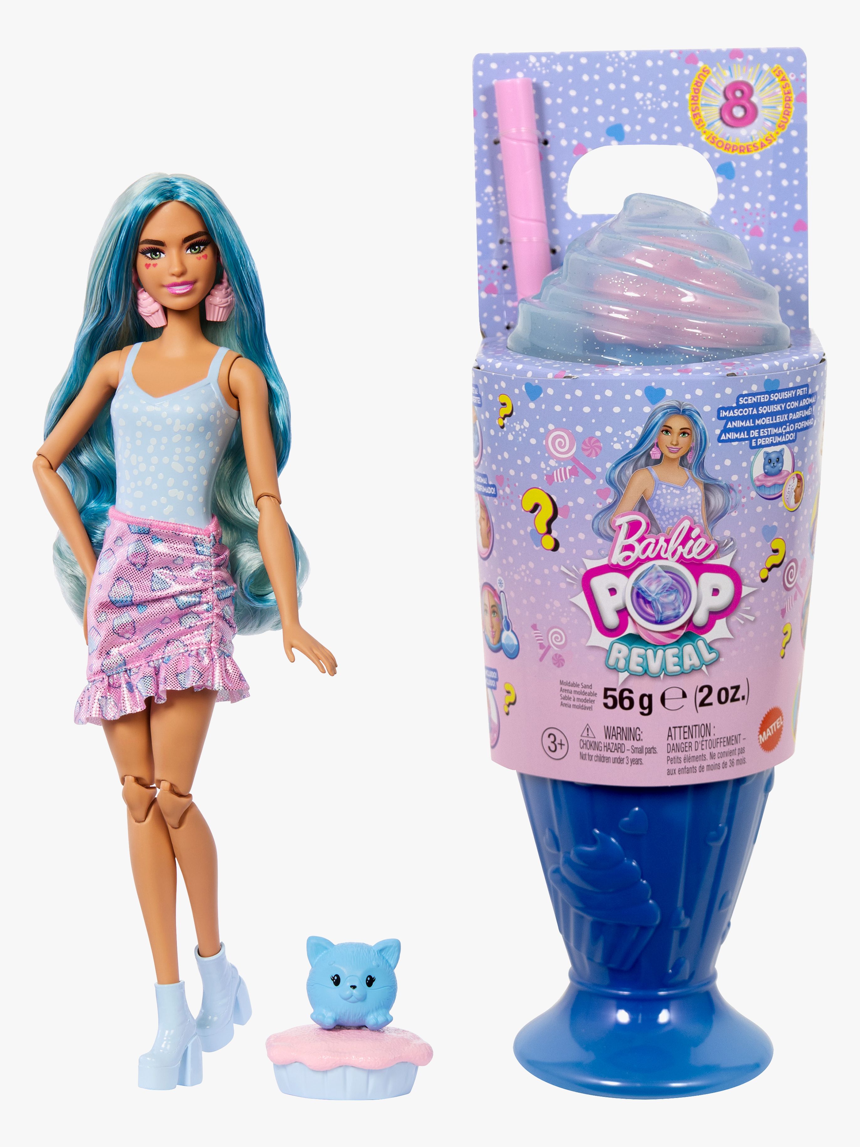 Barbie Pop Reveal Puppe Treats Series, Blau