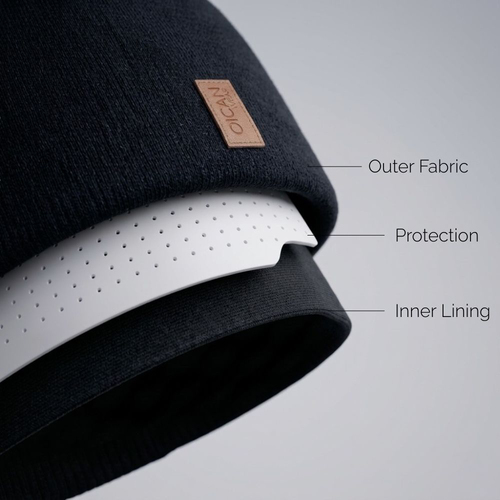 OICAN Wear Mütze mit Kopfschutz, Blue