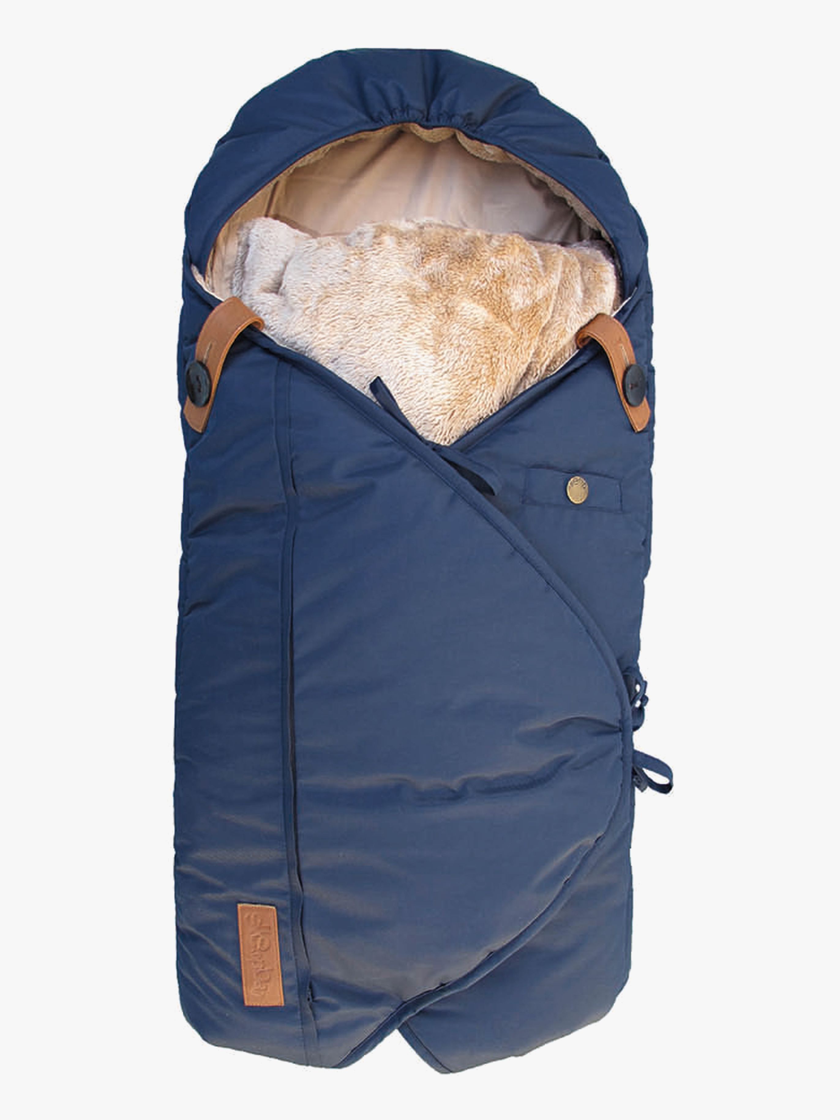 Mini Winterfußsack, Midnight Petrol / Brown, Winterfußsäcke