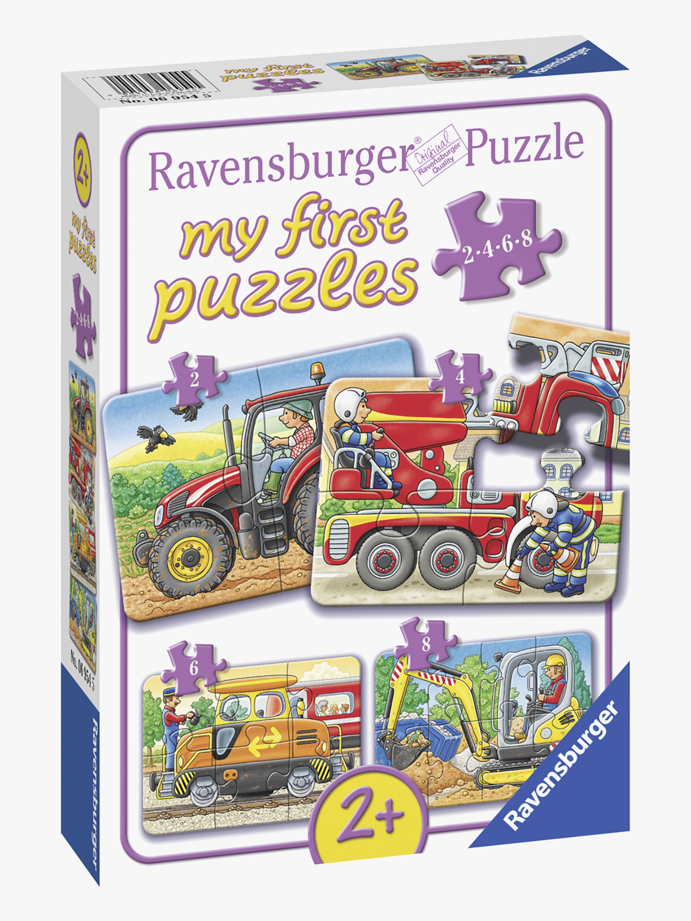 Ravensburger Puzzle Fahrzeuge 2, 4, 6 &  8 Teile