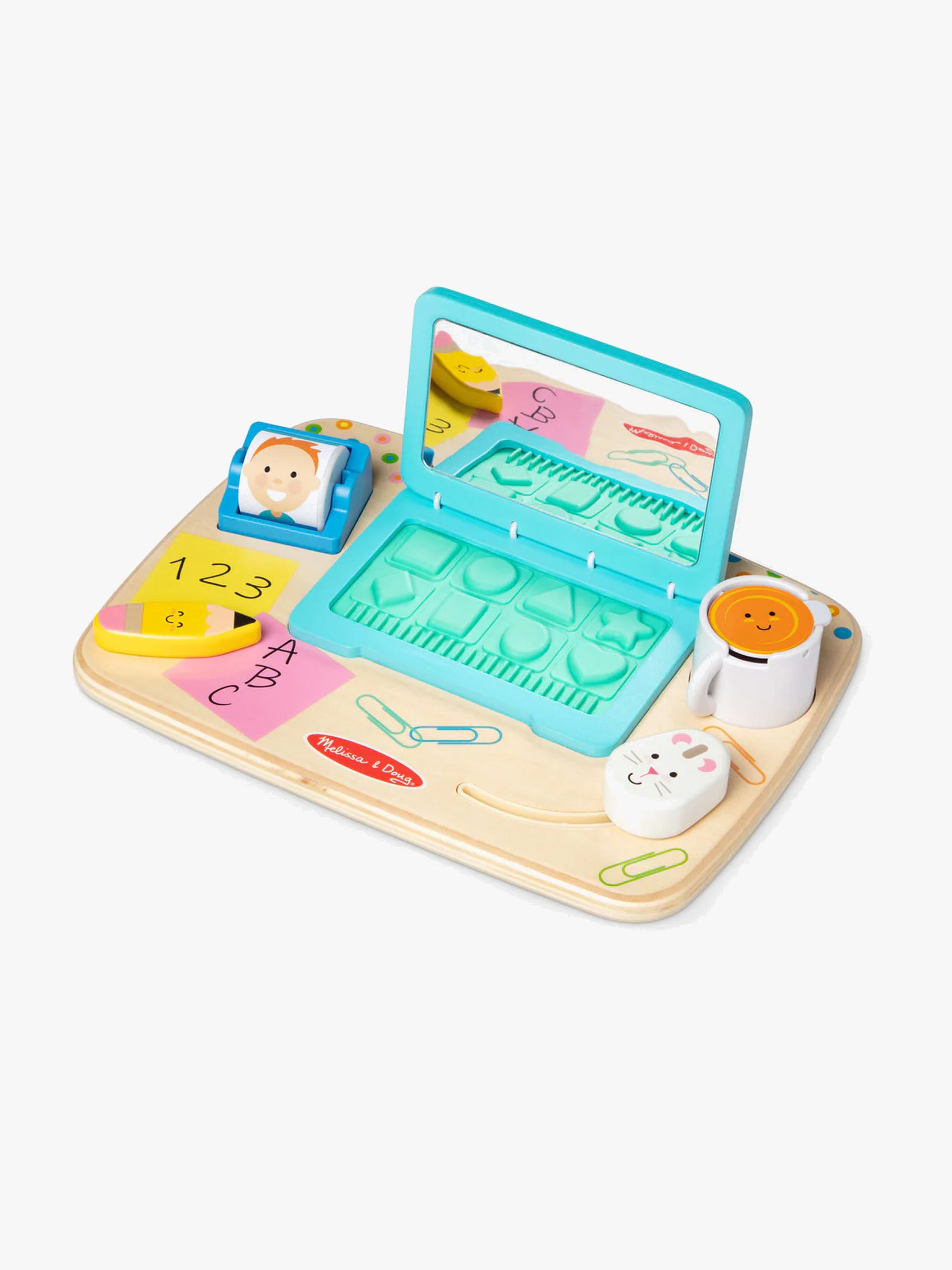 Melissa &  Doug Work &  Play Desktop Aktivitätsbrett, Babyspielzeug