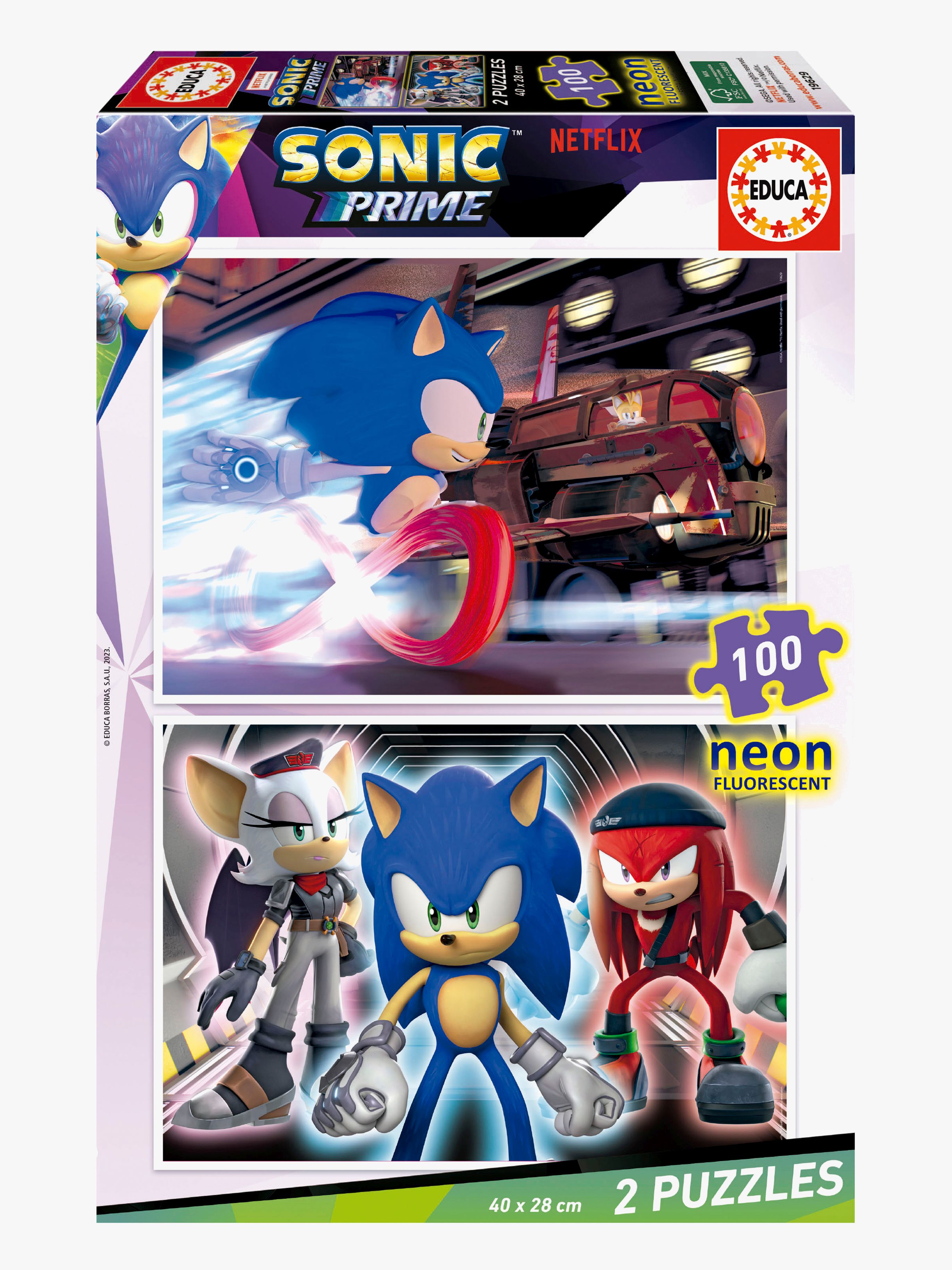 Sonic Prime Puzzles Neon 2x100 Teile