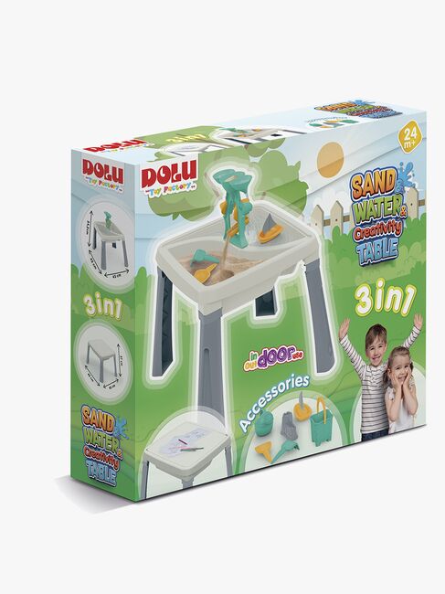 DOLU Sand, Water & Creativity 3-in-1 Spieltisch, Creme