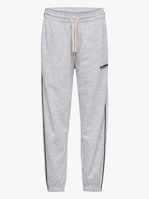 Hummel JR Loose Piping Jogginghose, Light Grey Melange/Black