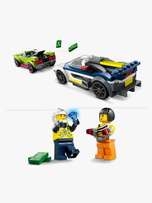 LEGO City 60415 Verfolgungsjagd mit Polizeiauto und Muscle Car