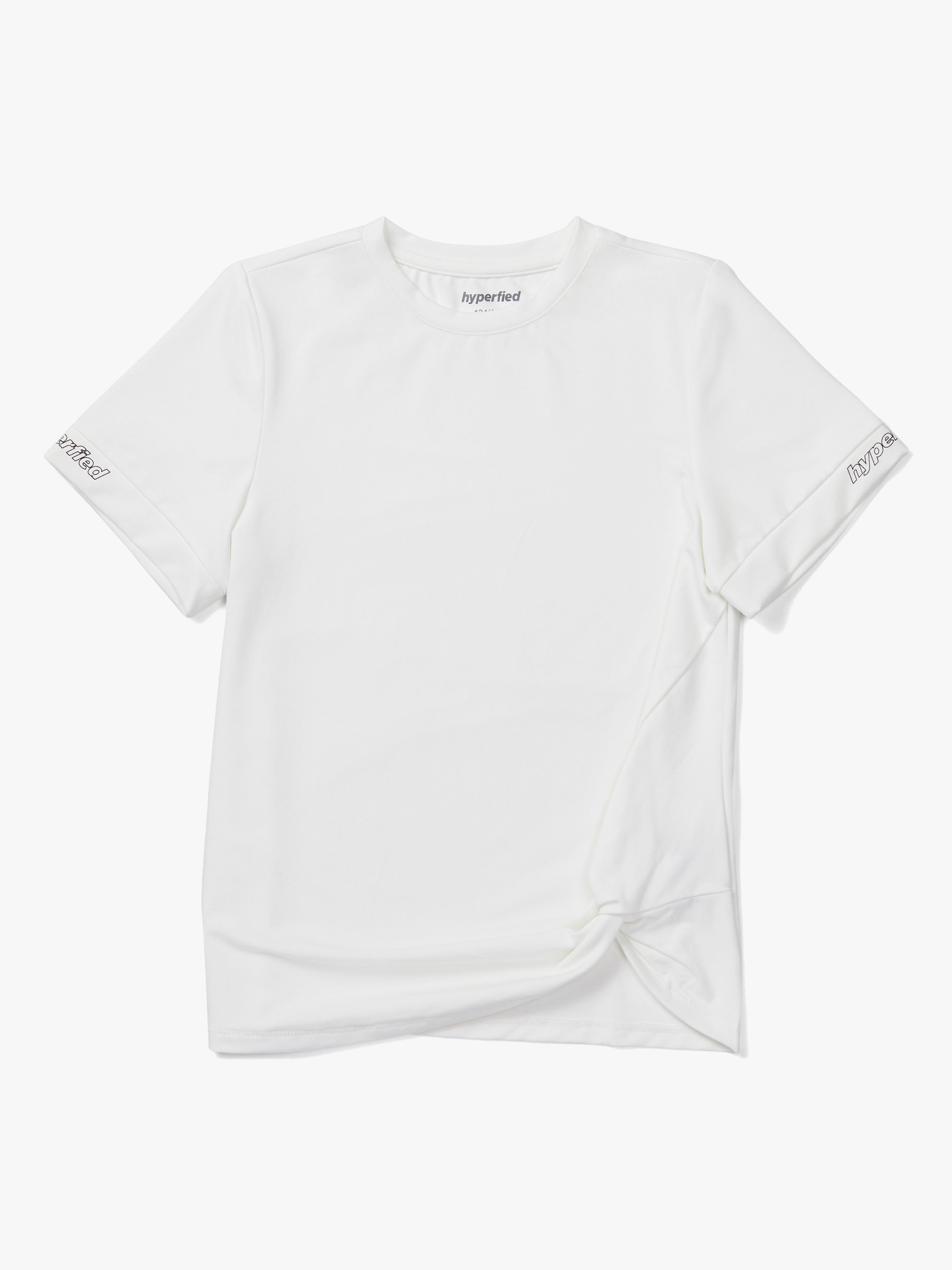Hyperfied Jersey Knot Logo Top, Snow White 134–140