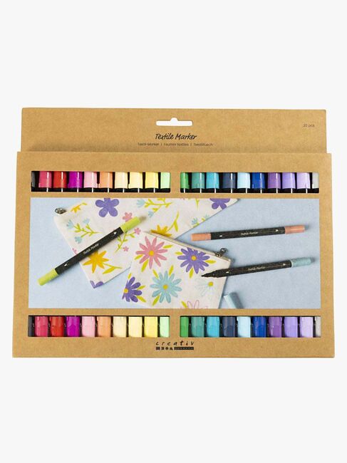 Creativ Company Textilstifte Ergänzende Farben 20 Teile