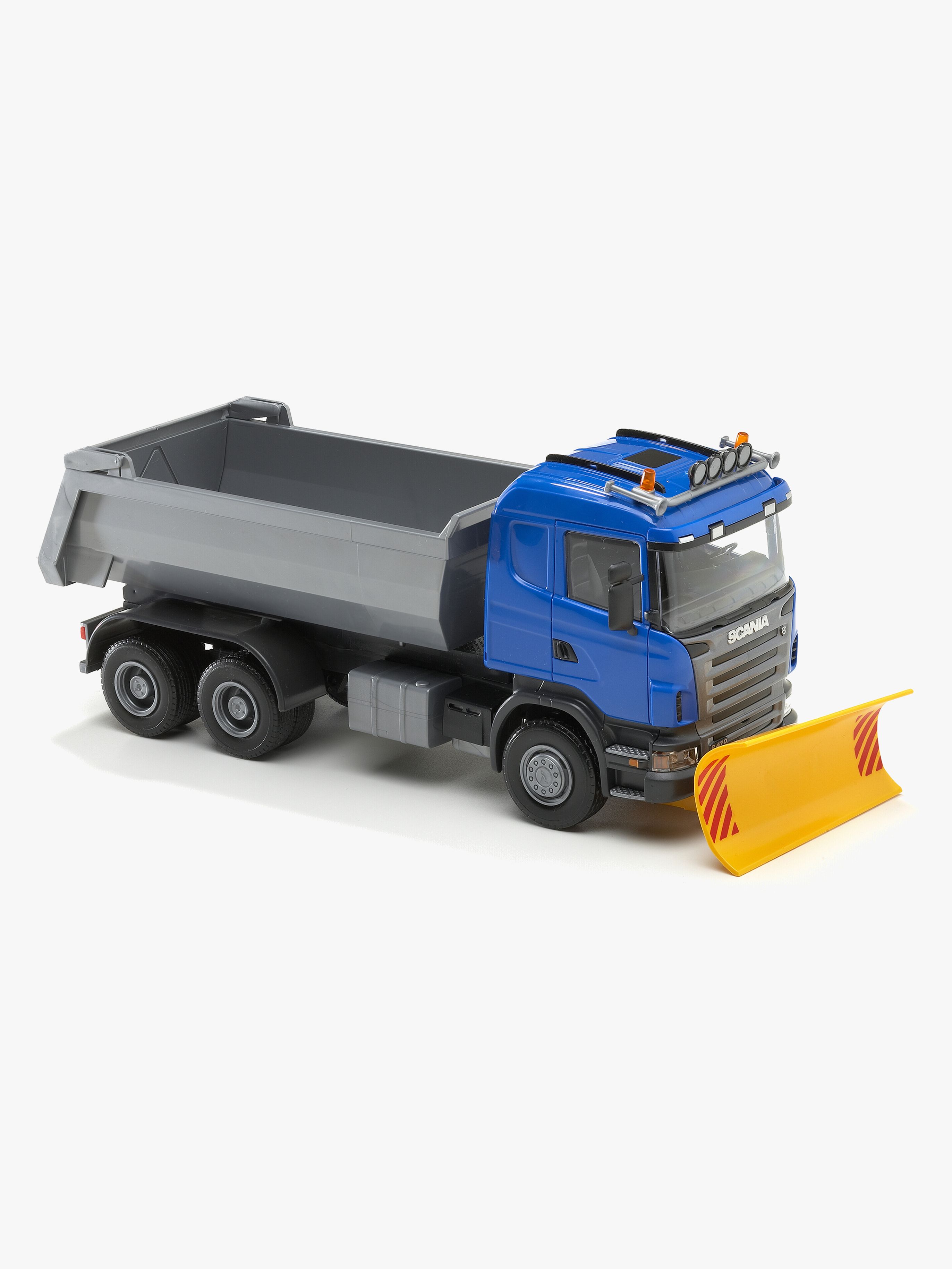 Emek Kipplaster Scania Mit Pflug, Blau