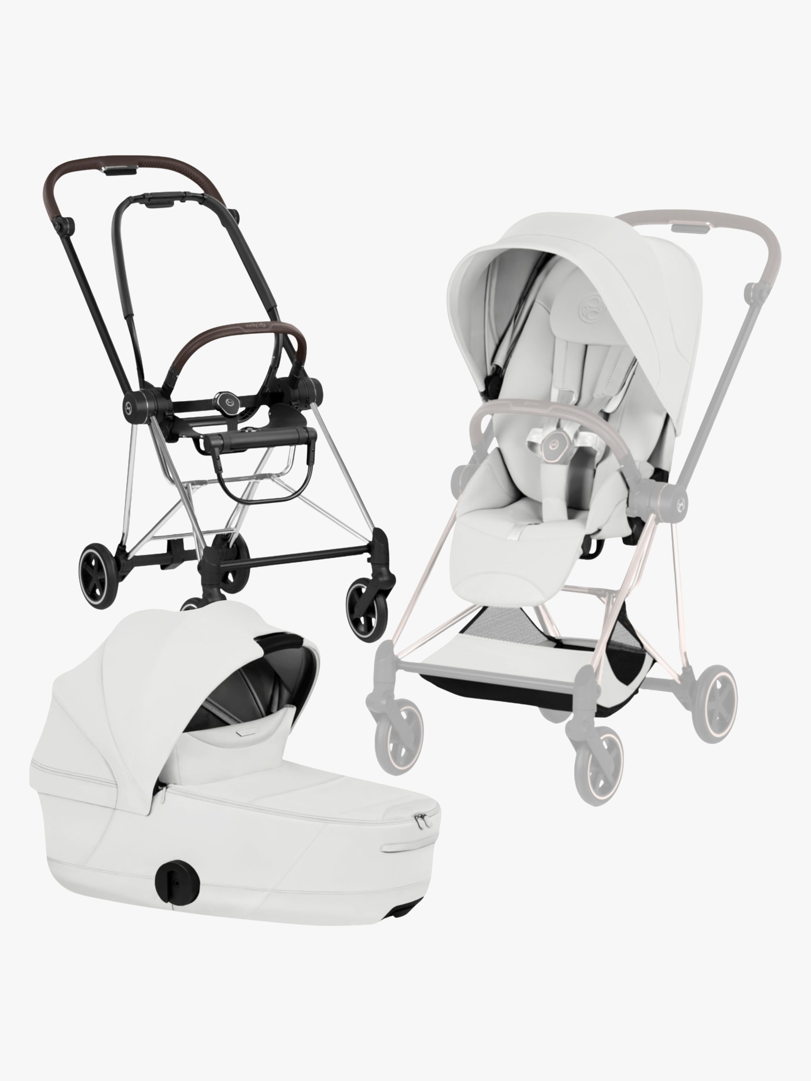 Cybex Mios Style Kombikinderwagen, Chrome Brown/Off White