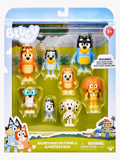 Bluey Figurenset Familie & Freunde 8er-Pack