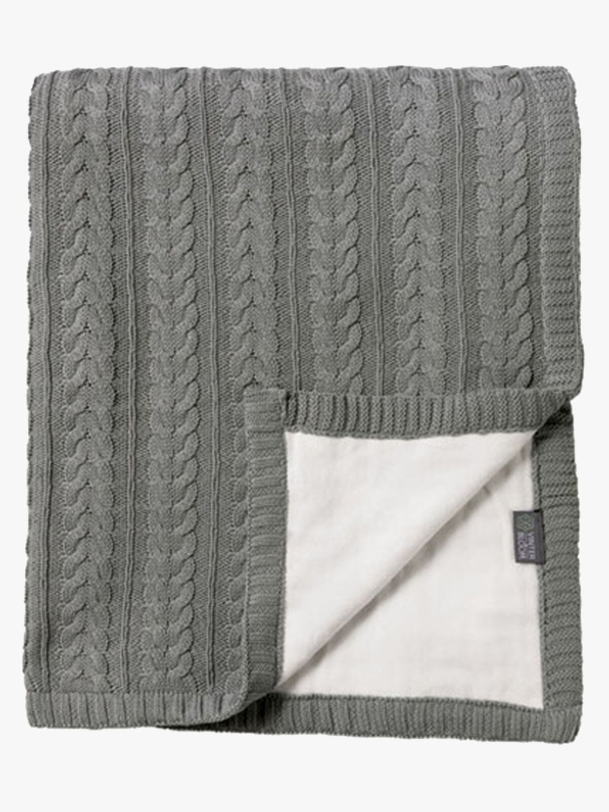 Vinter & Bloom Cotton Cuddly EKO Decke, Misty Grey