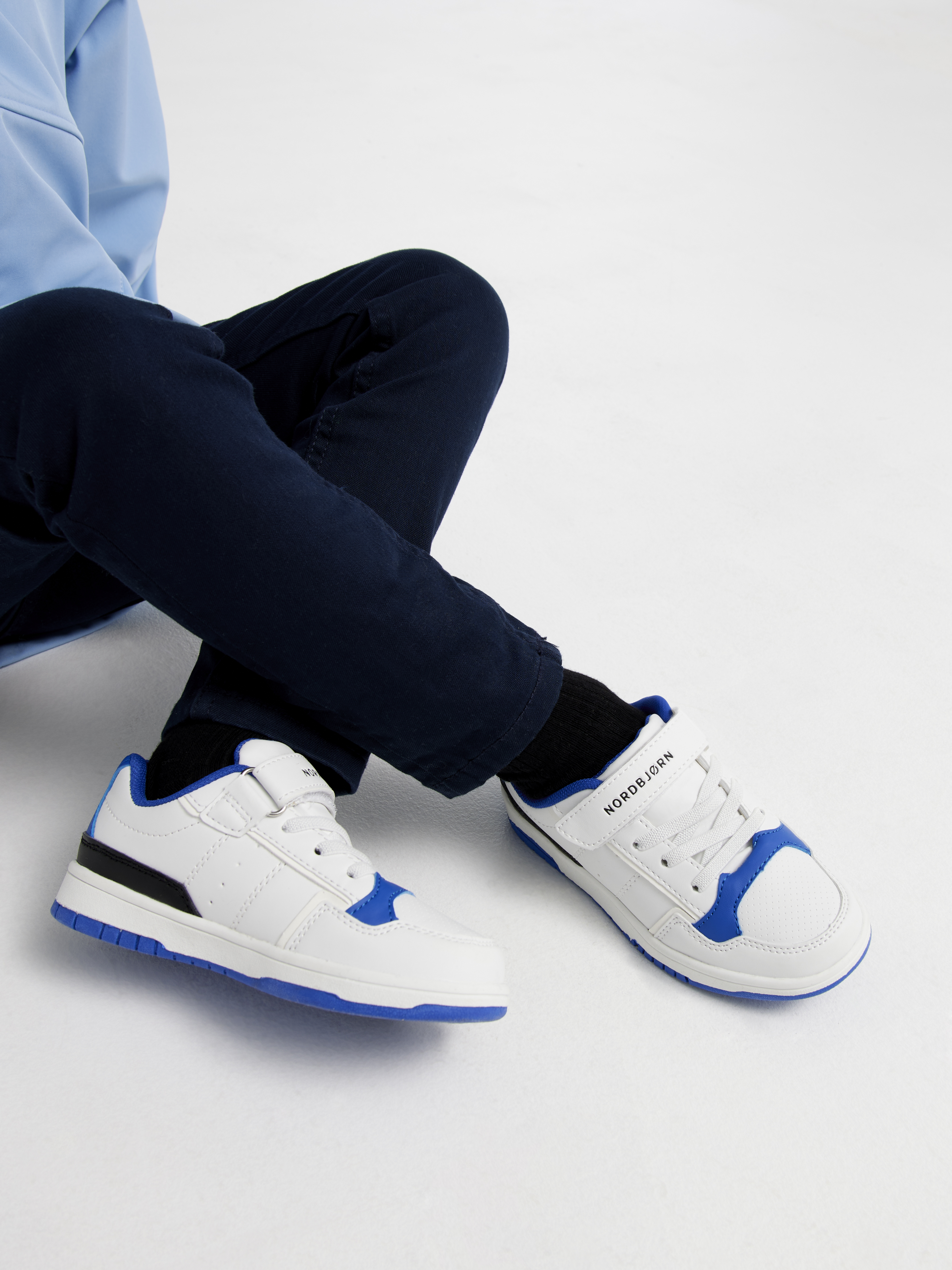 Nordbjørn Fido Kinder Sneaker, Weiß / Blau, 31, Kinderschuhe