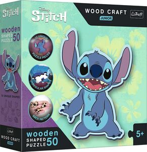 Trefl Wood Craft Junior Disney Stitch Puzzle 50 Teile