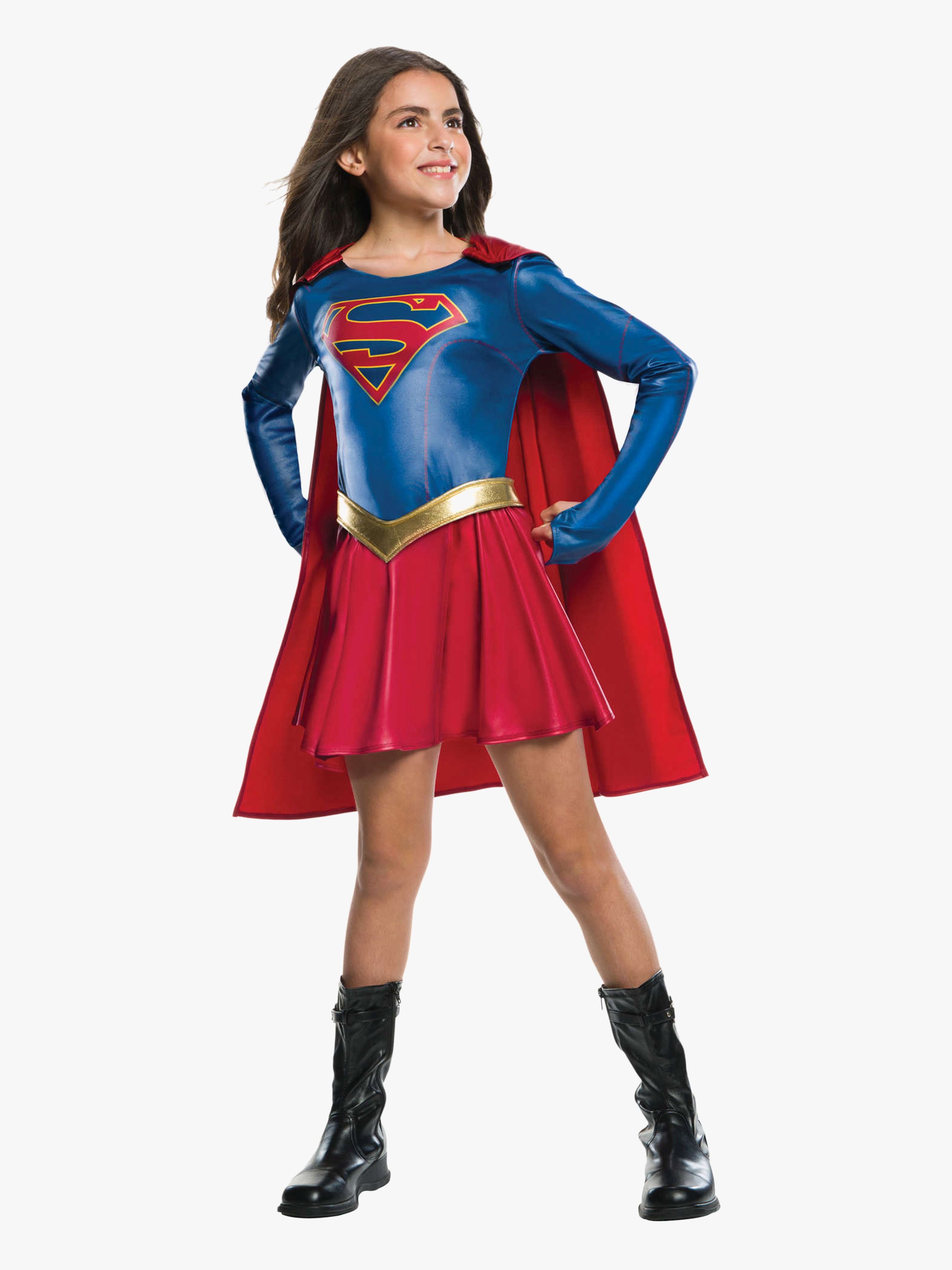 Supergirl Kostüm mit Umhang, 5-7 Jahre