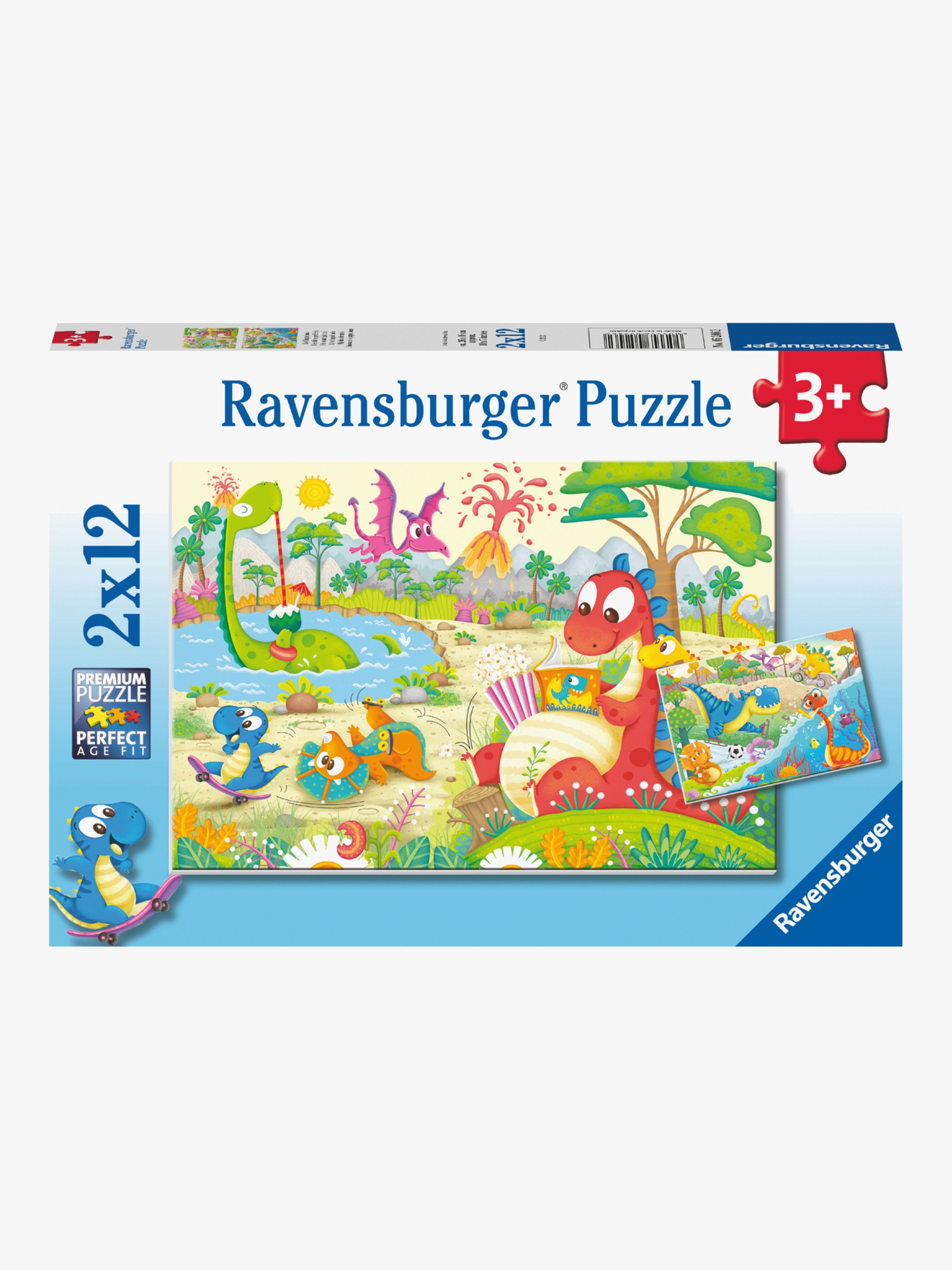 Puzzle Dinosaurier 2x12 Teile