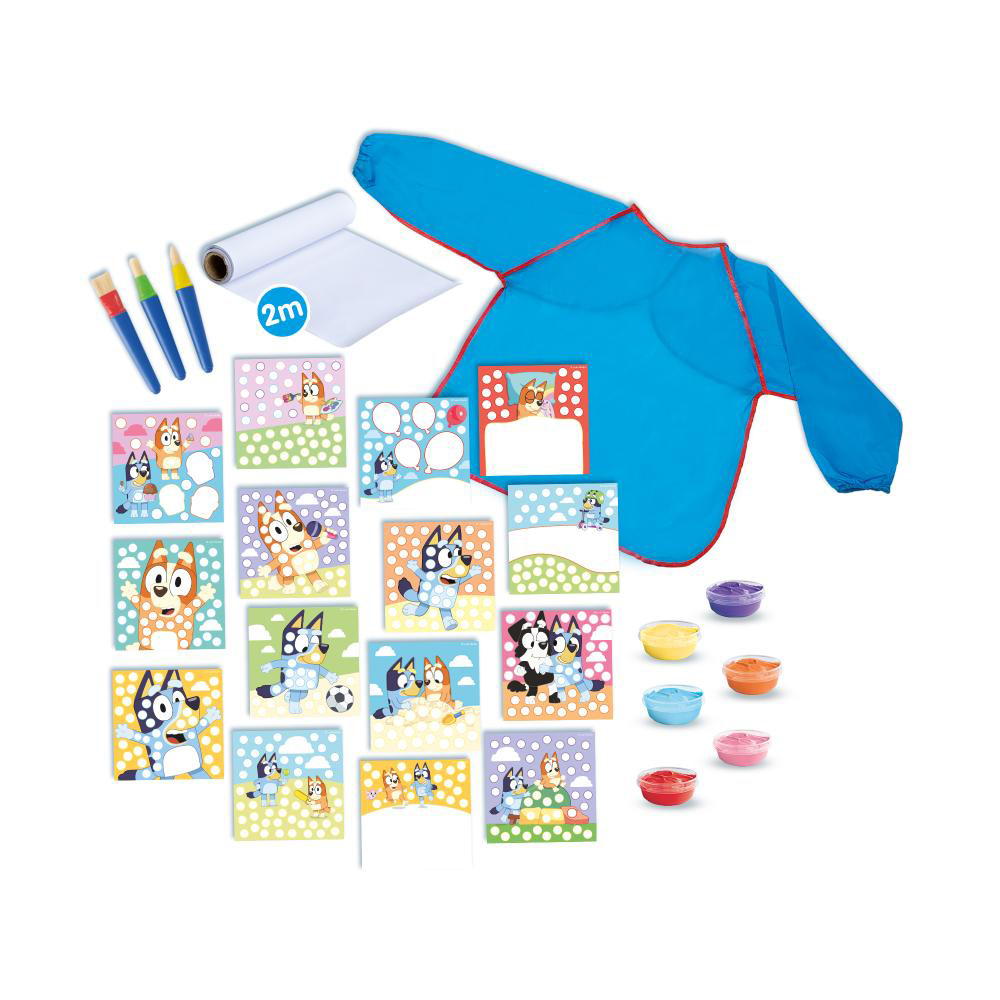 Bluey Bastelset Fingerfarbe Megaset