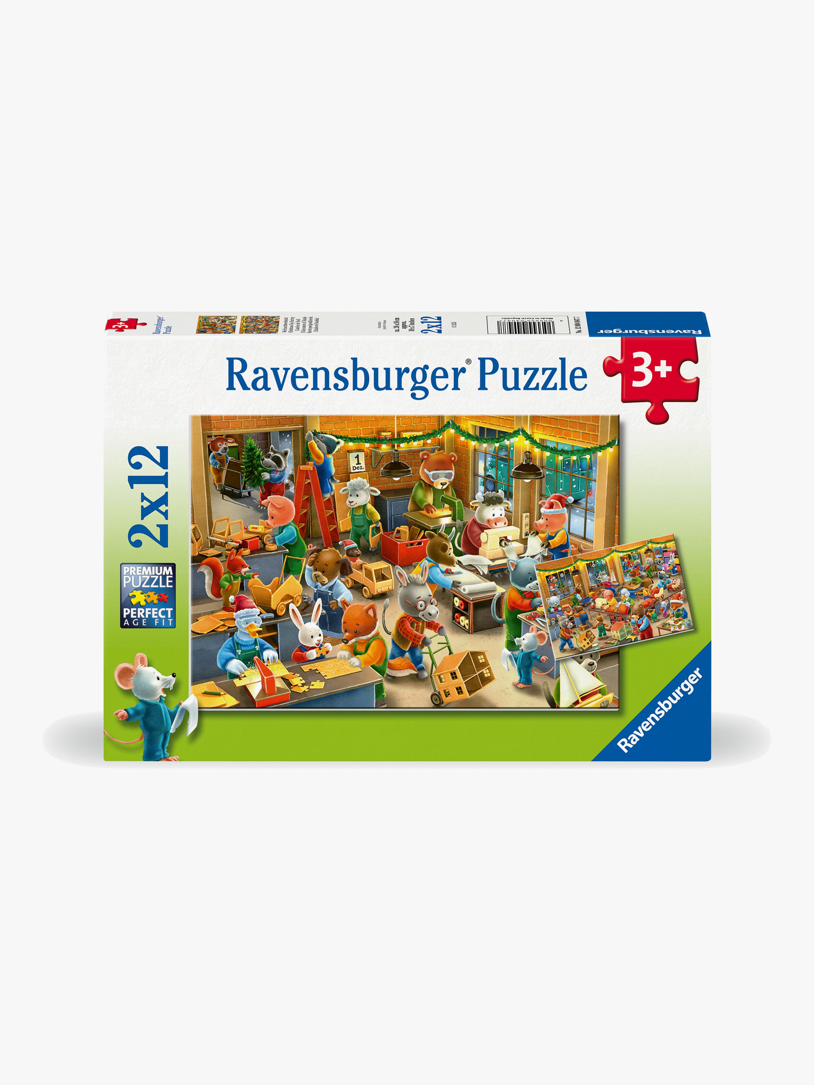 Christmas Toy Factory Puzzles 2x12 Teile