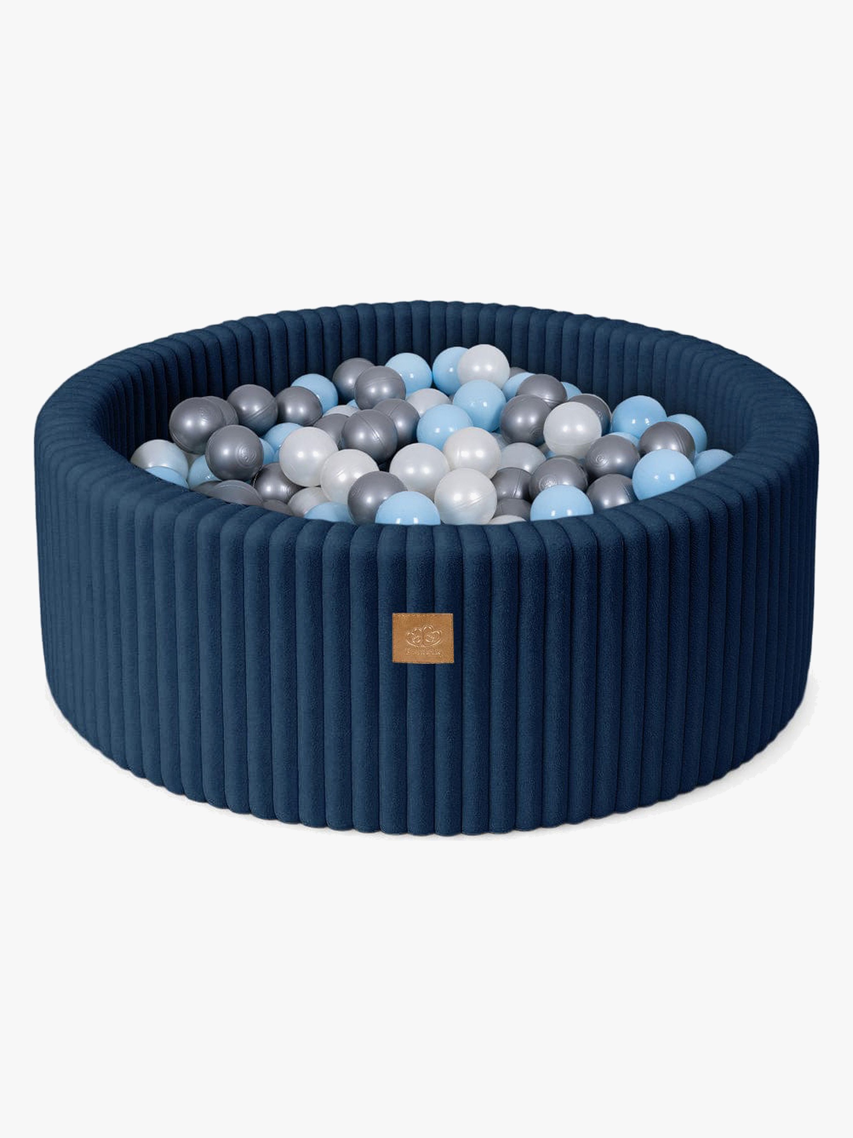 MeowBaby Churros Bällebad Midnight Blue, Blue/Silver