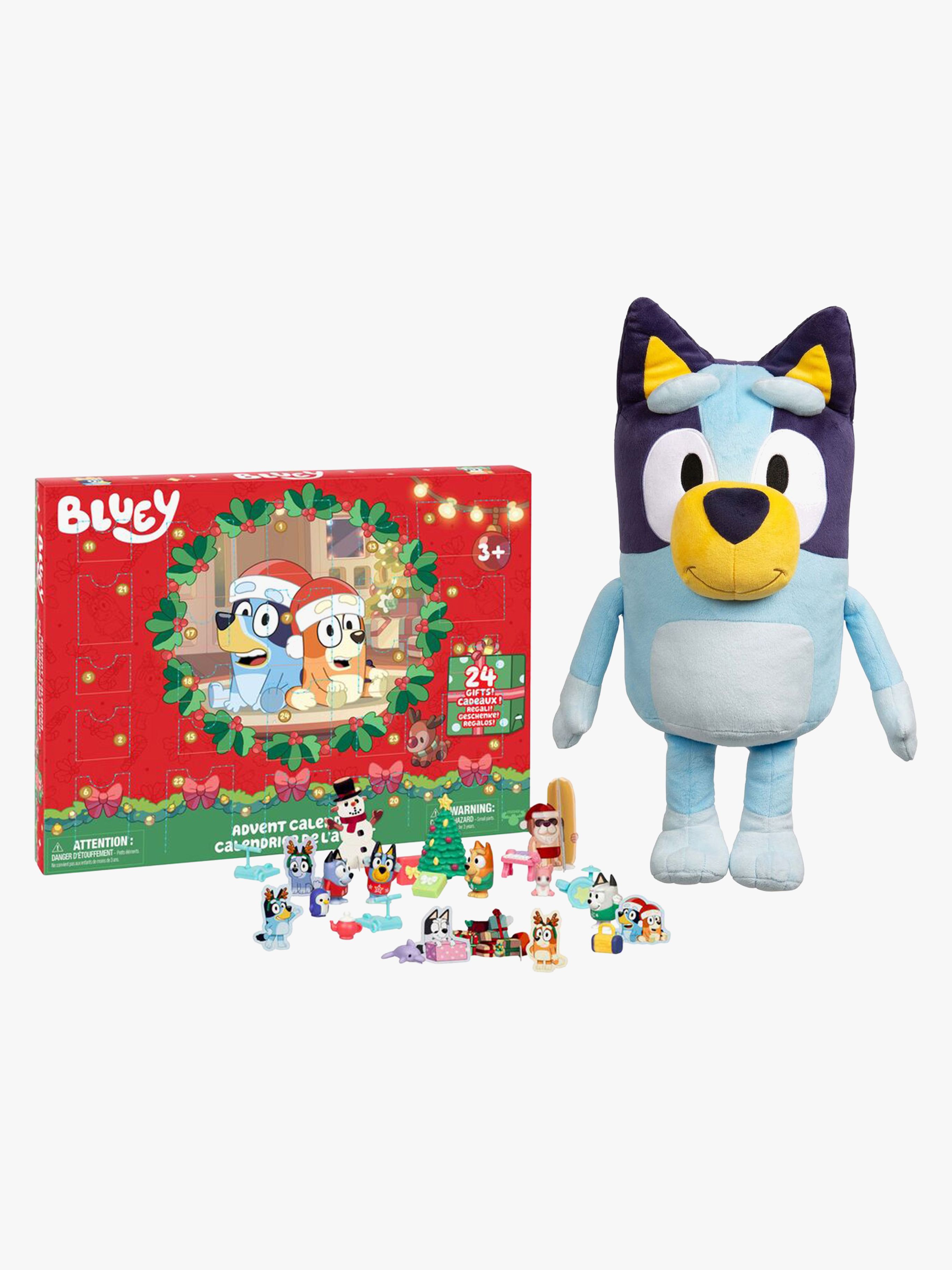 Bluey Adventskalender &  Kuscheltier Jumbo