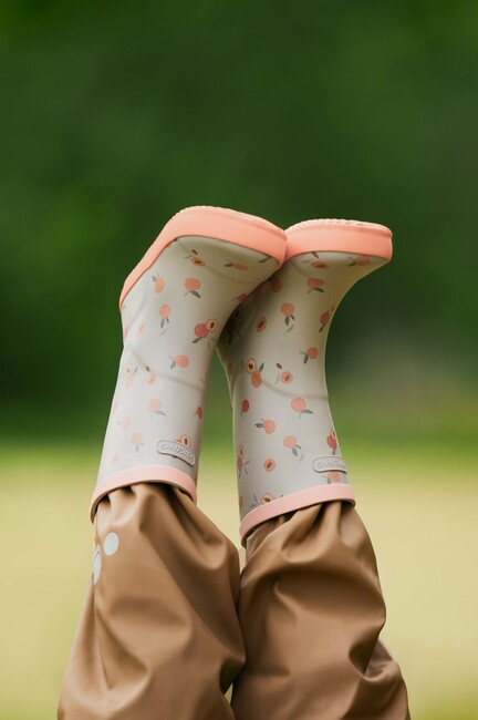 Viking x Kenza Print Gummistiefel, Apricot/Sand