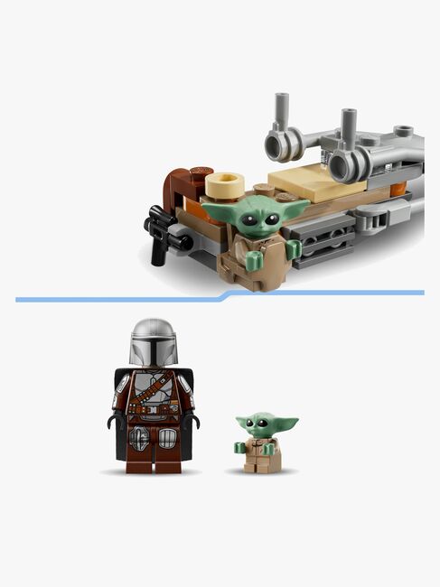 LEGO Star Wars 75436 Der Mandalorianer und Grogu auf ihrem Speeder Bike