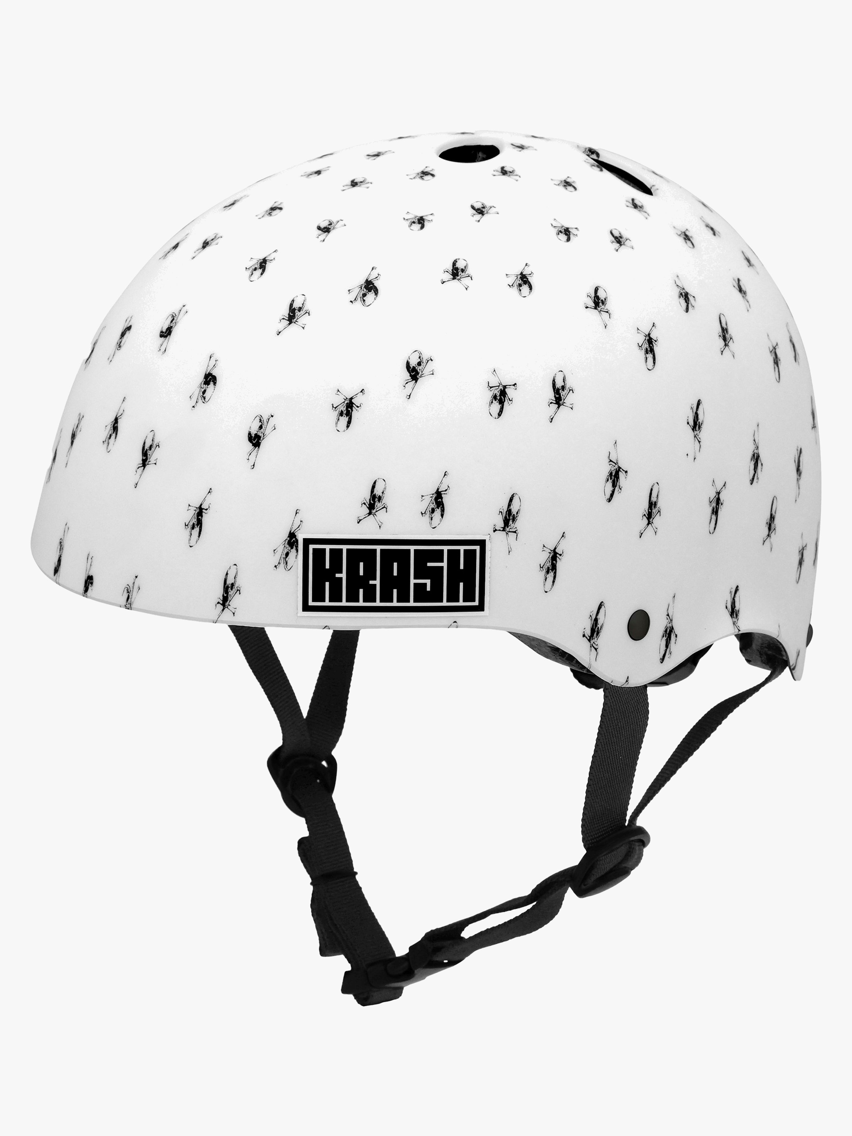 Krash Mips ABS FS Helm, White Skully, S