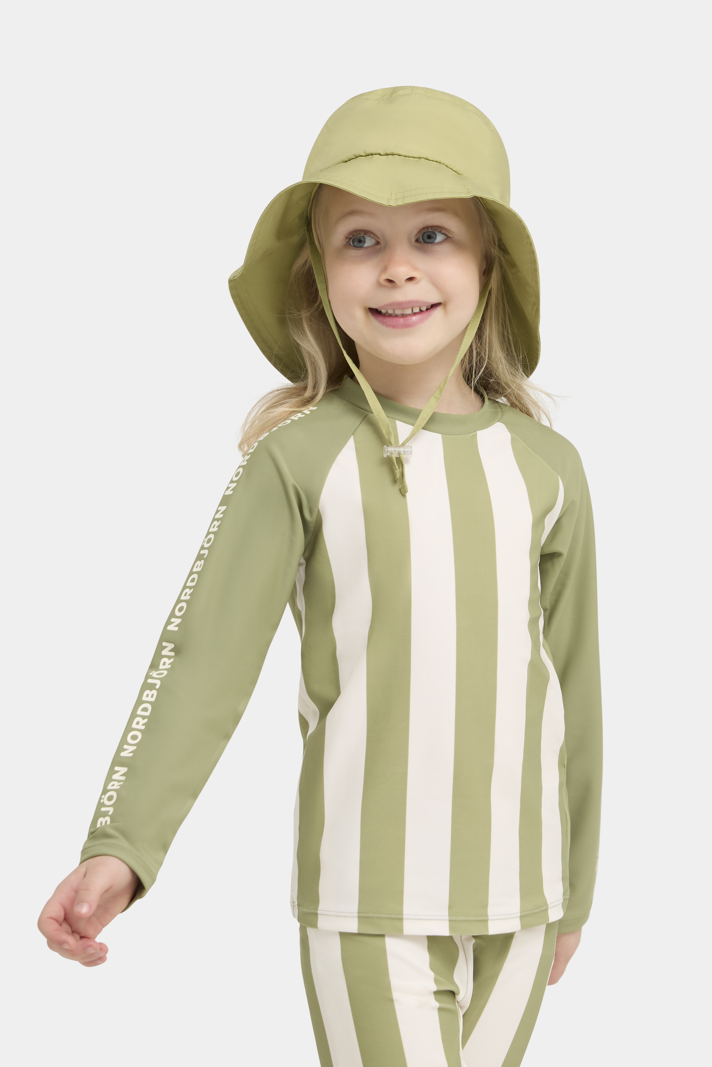 Sandhamn UV-Set, Green Stripe, 98-104