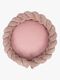 MeowBaby Aesthetic Babynest mit geflochtenem Schutz & Spielteppich, Powder Pink