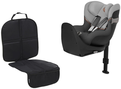 Cybex Sirona S2 i-Size Kindersitz inkl. Autositzschoner Lux, Lava Grey