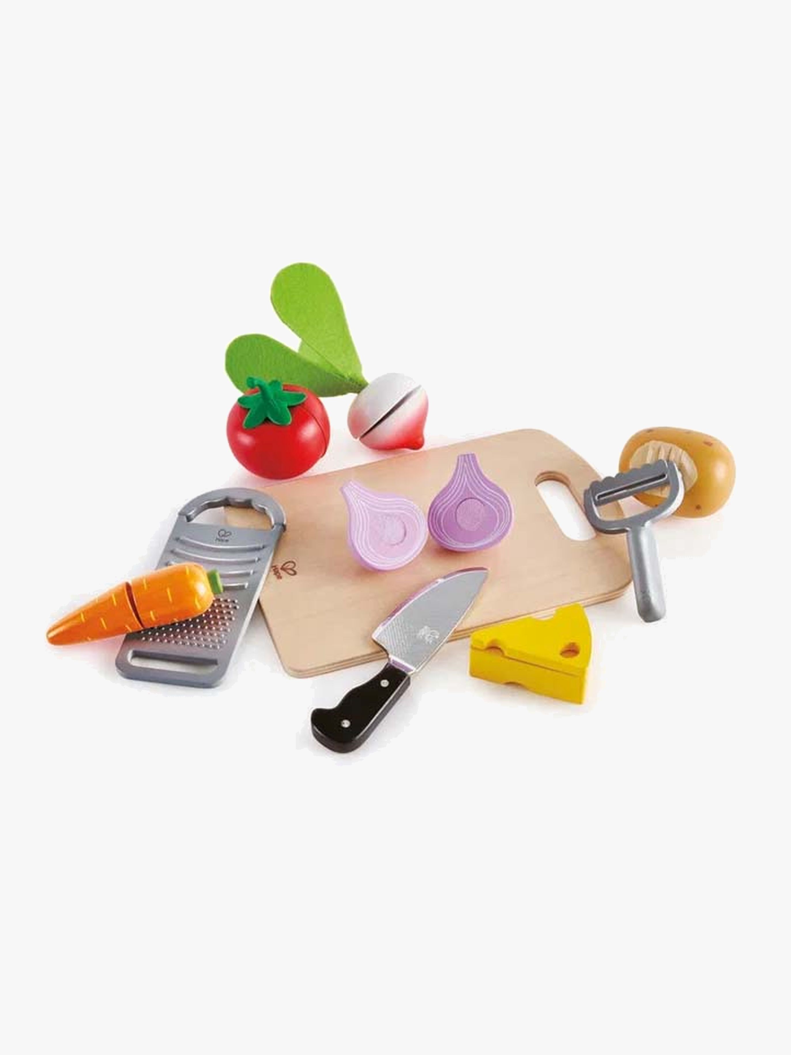 Hape Spielset Gemüse mit Küchenzubehör