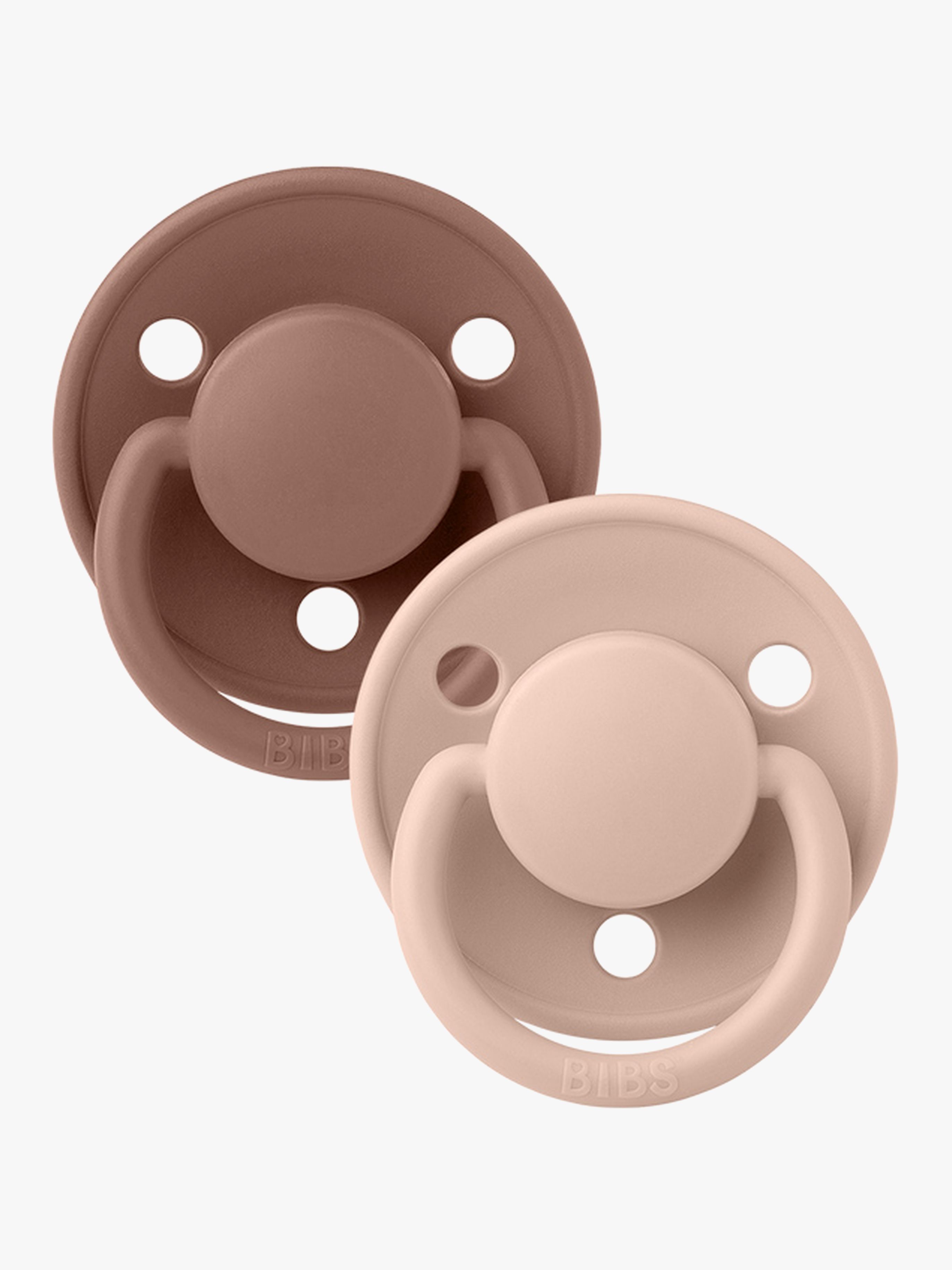Schnuller De Lux 2er-Pack Silicone, Woodchuck / Blush