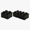 LEGO Aufbewahrung Paket Klein/Groß, Schwarz