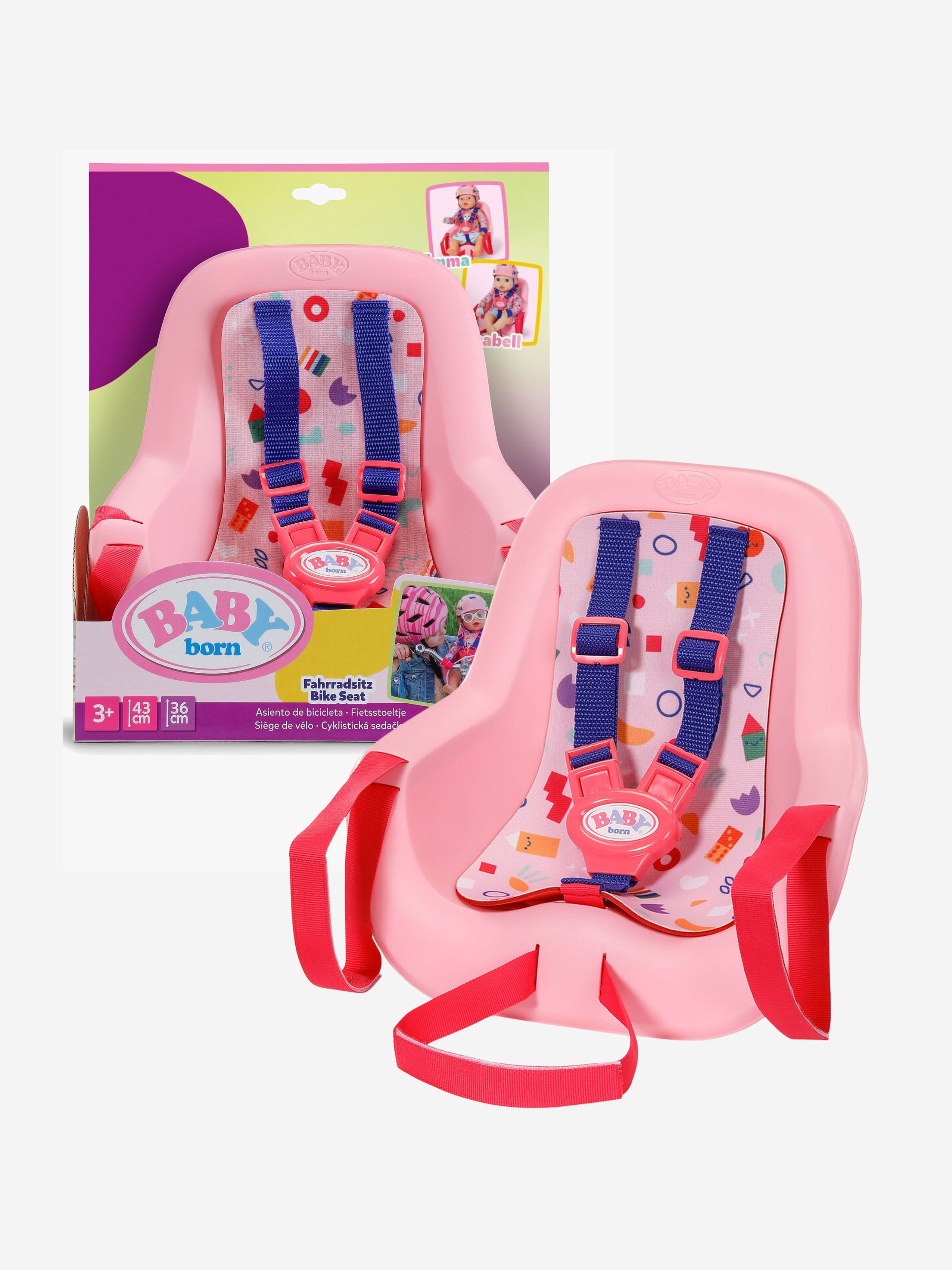 Fahrradsitz für Puppe