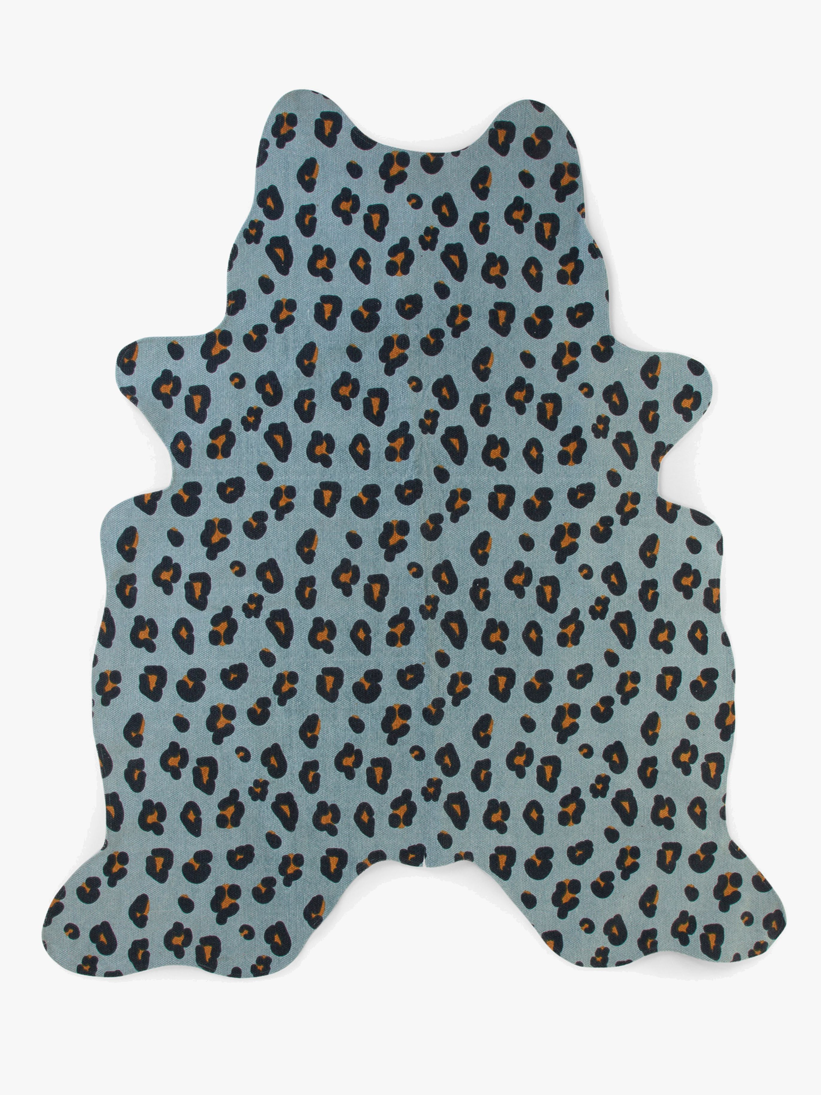 Childhome Teppich Leopard 145 x 160, Blue