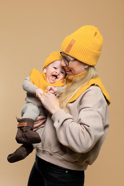 BabyMocs Strickmütze, Gelb