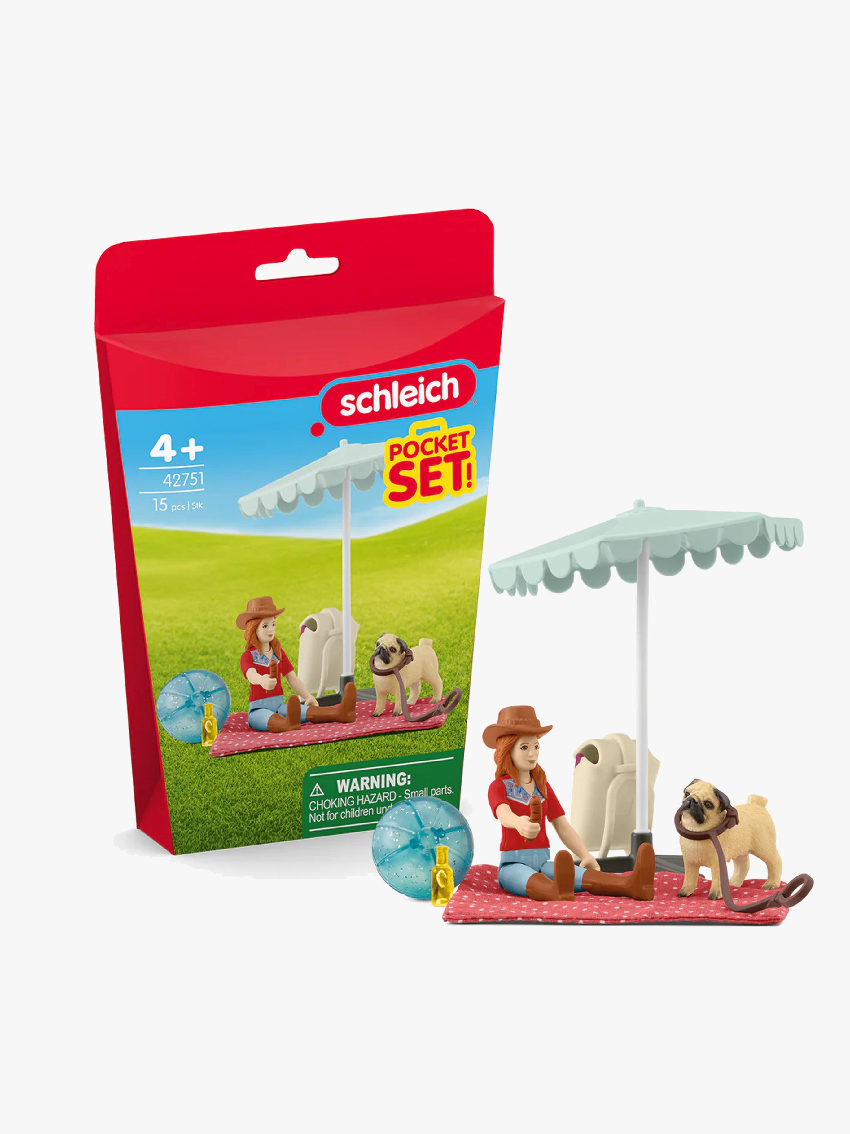 Schleich 42751 Pocket Set Spielset Ausflug zum Badesee mit Hannah