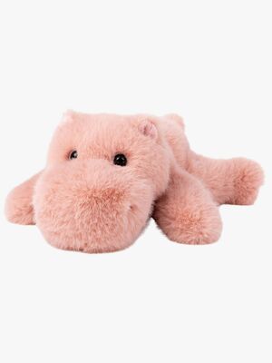 Teddykompaniet Plüschspielzeug Liegendes Nilpferd 30 cm, Rosa