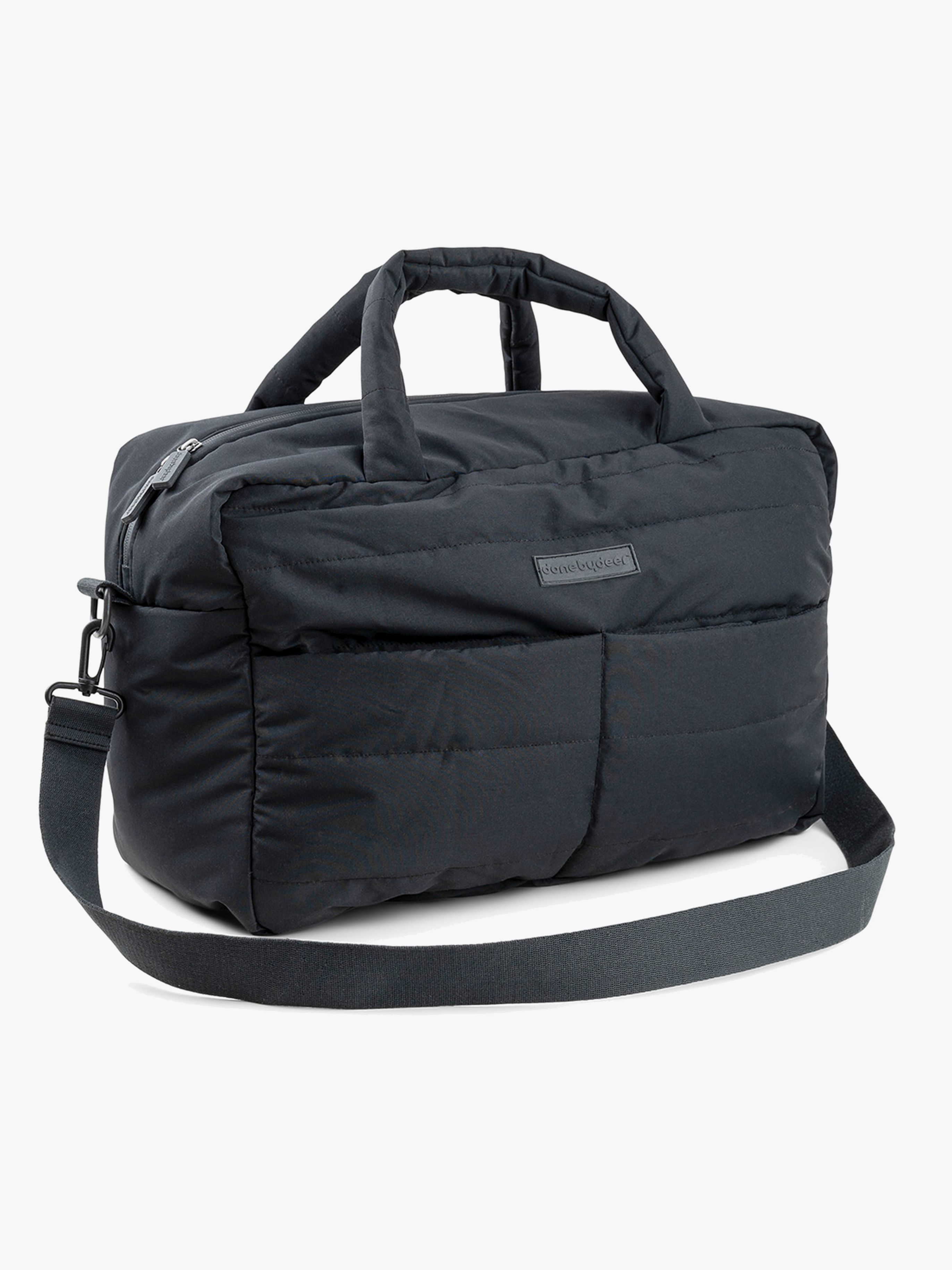 Done By Deer Gesteppte Wickeltasche, Schwarz