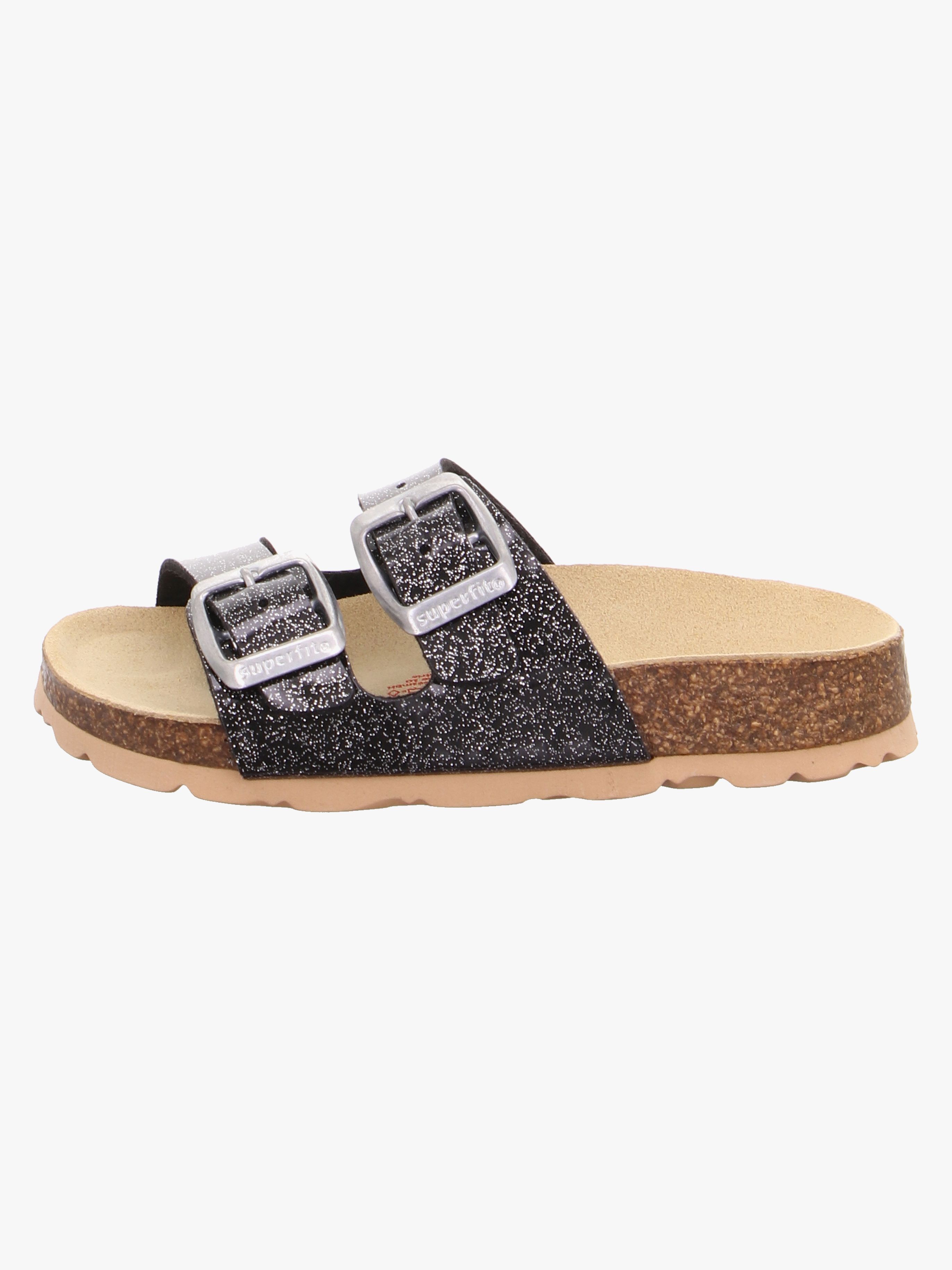 Superfit Fussbett Pantoffeln, Schwarz, 24