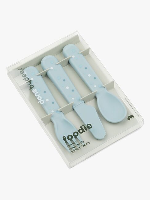 Done By Deer Foodie Besteck Happy Dots, Blau