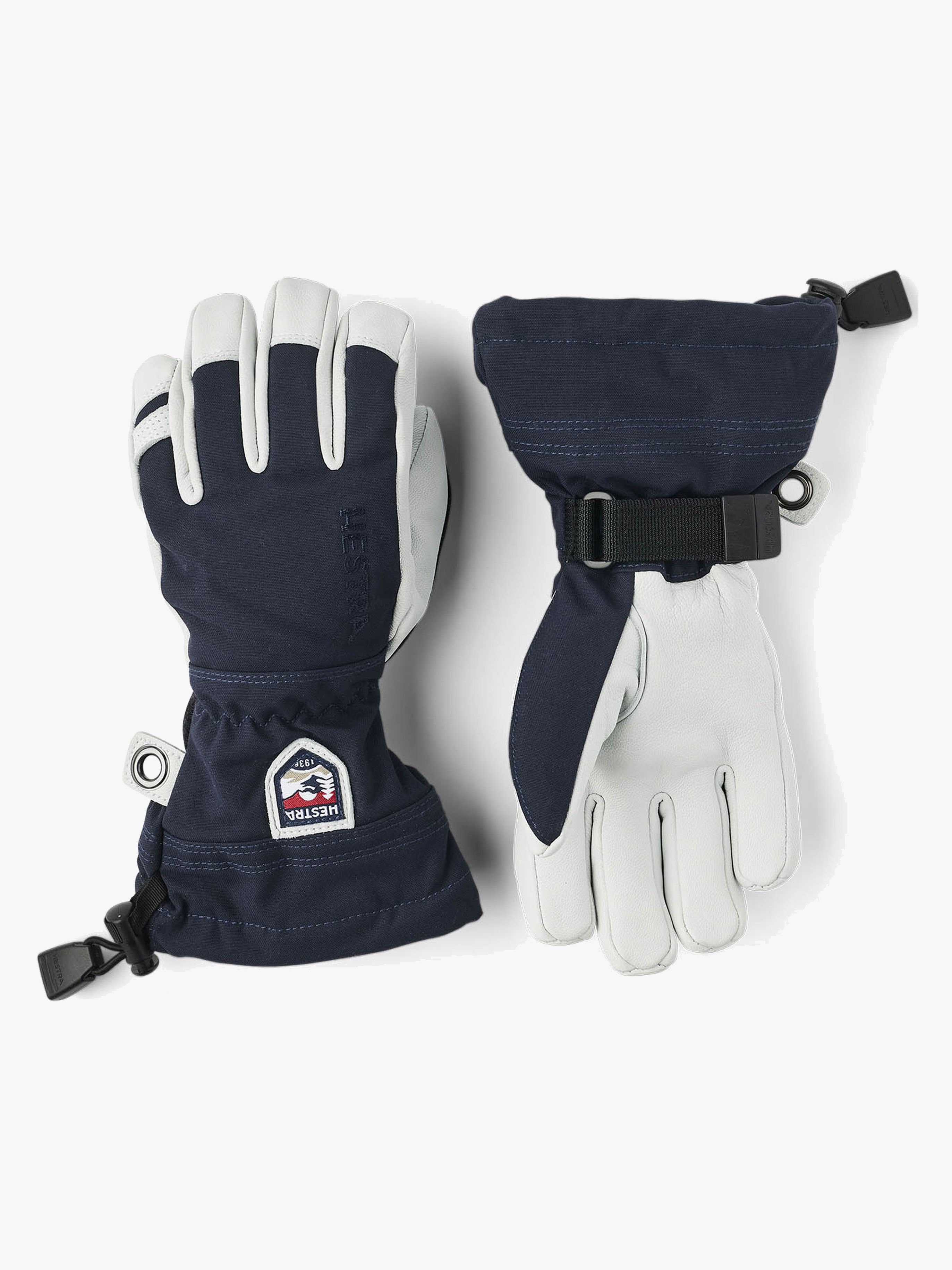 Army Leather Heli JR Ski Handschuhe, Marin, 3